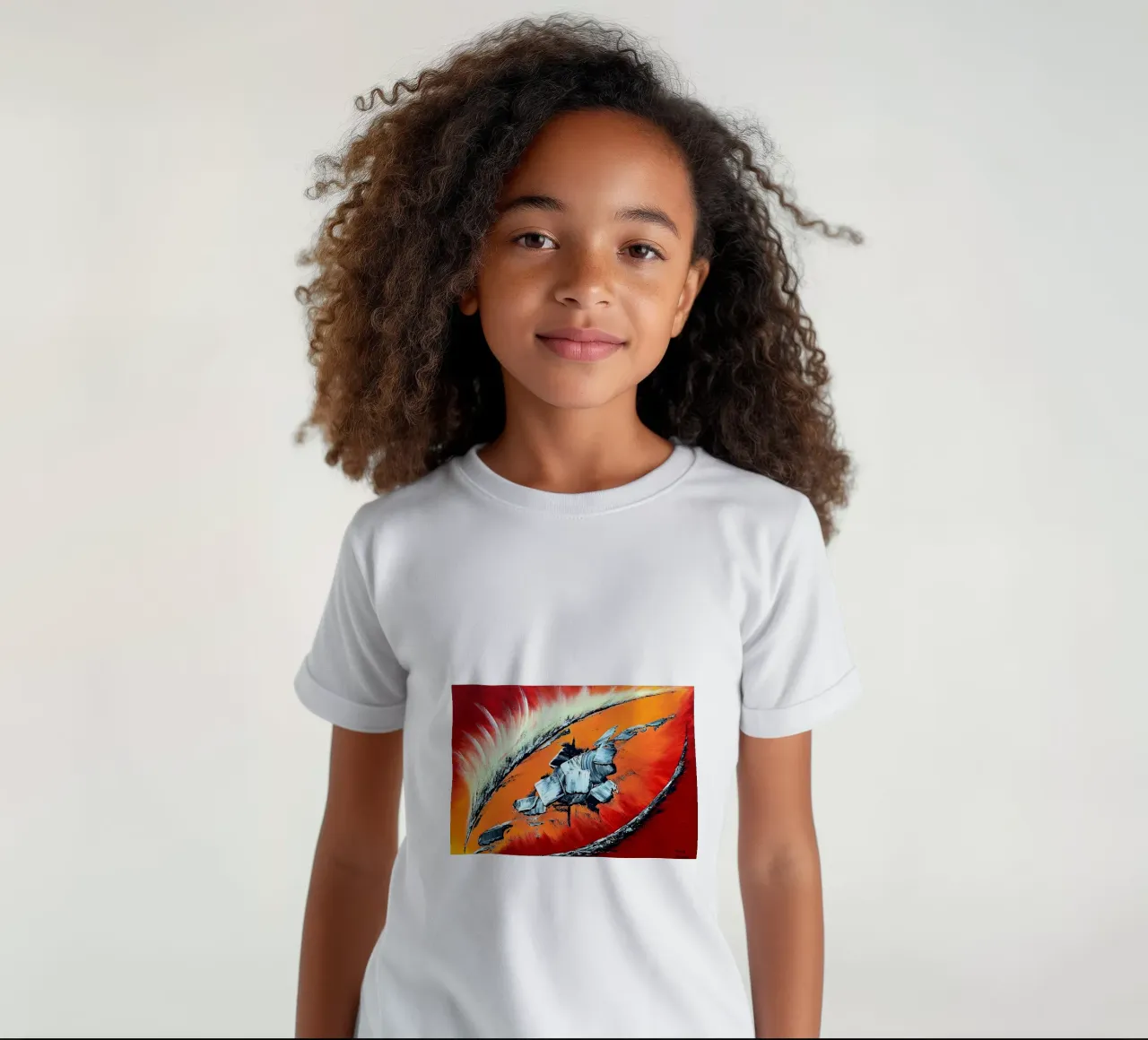 Géronimo t-shirt bambini da Thierry Vobmann Abstract painting