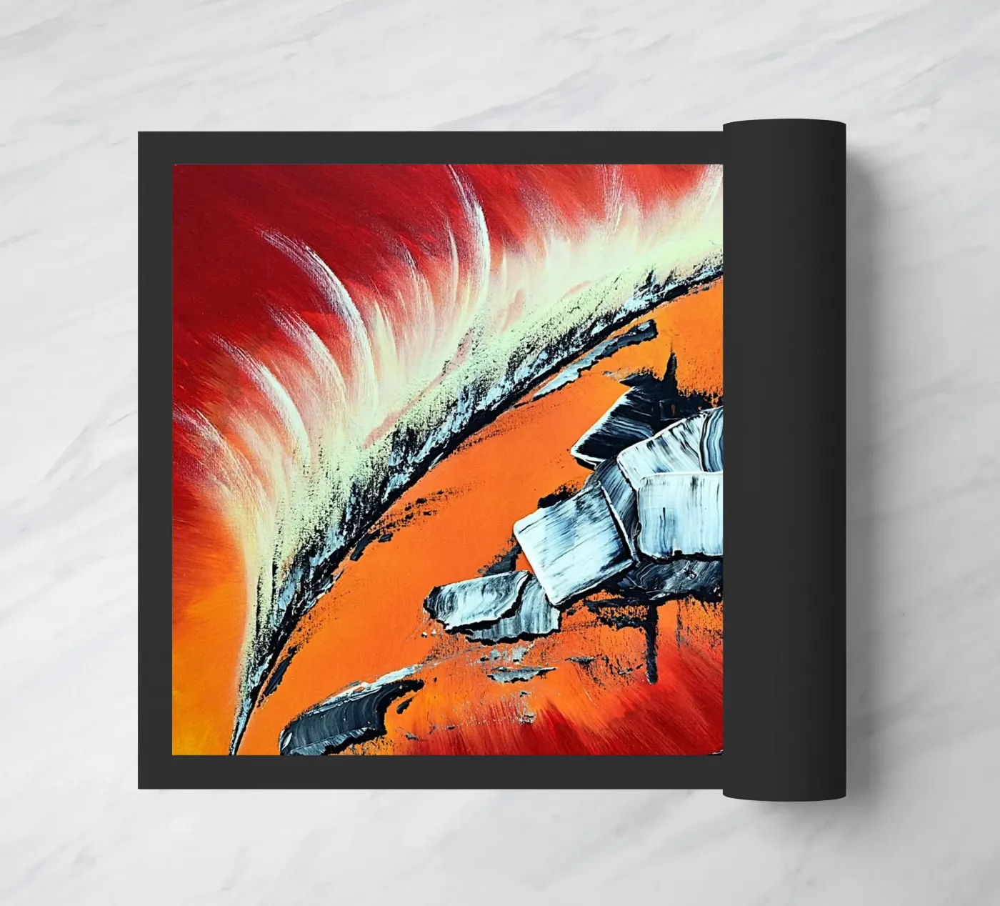Géronimo deurmat van Thierry Vobmann Abstract painting