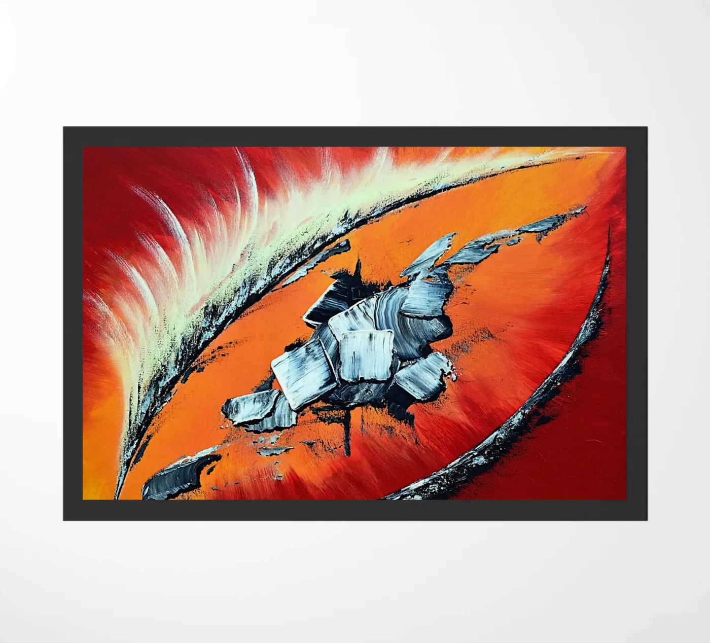 Géronimo deurmat van Thierry Vobmann Abstract painting