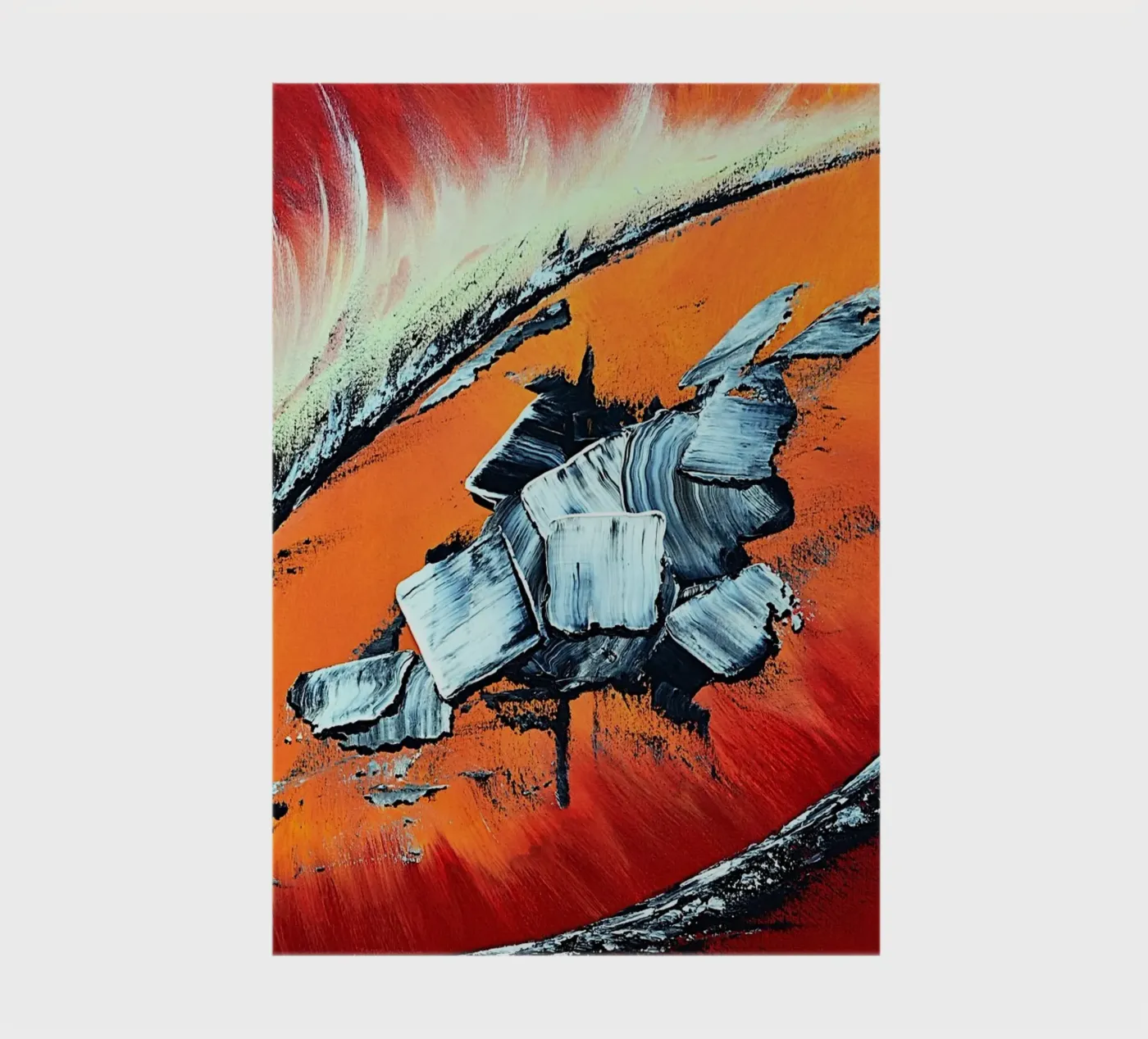 Géronimo notebook by Thierry Vobmann Abstract painting