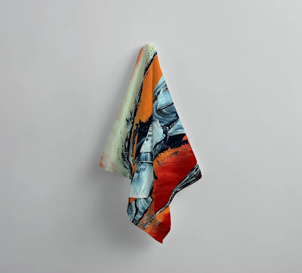 Géronimo badhanddoek van Thierry Vobmann Abstract painting