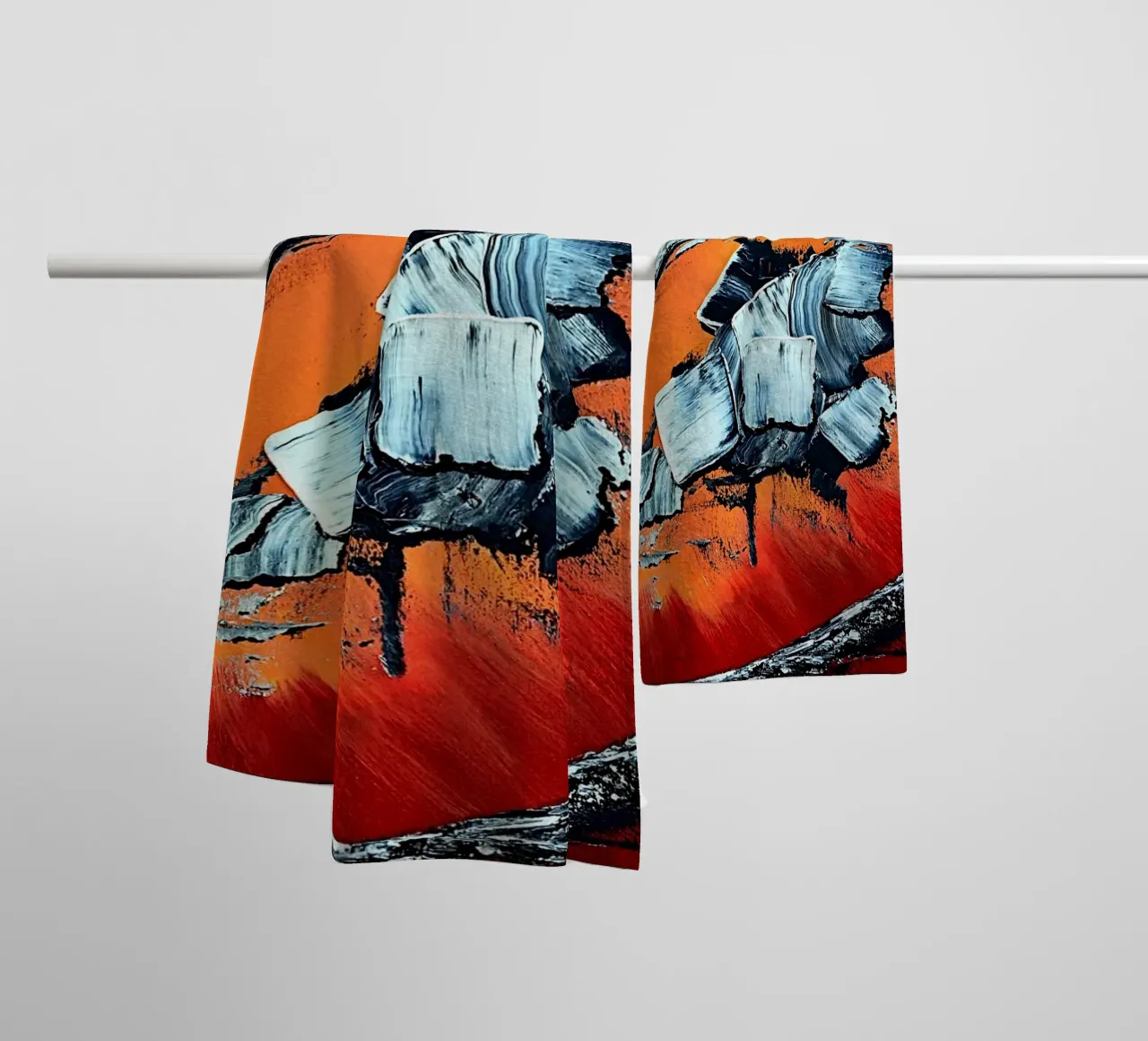 Géronimo badhanddoek van Thierry Vobmann Abstract painting