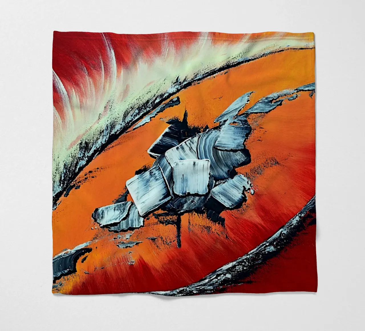 Géronimo plaid polaire de Thierry Vobmann Abstract painting