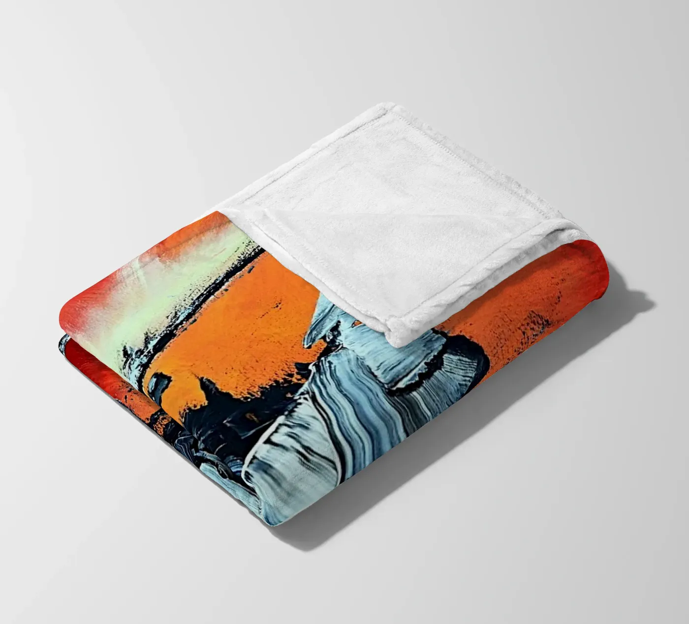 Géronimo Fleecedecke von Thierry Vobmann Abstract painting