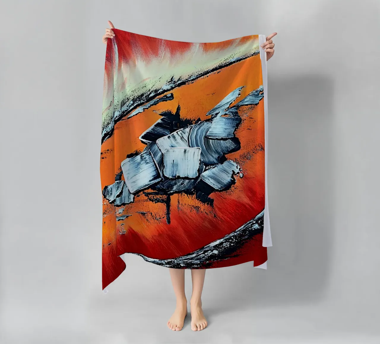 Géronimo telo mare da Thierry Vobmann Abstract painting