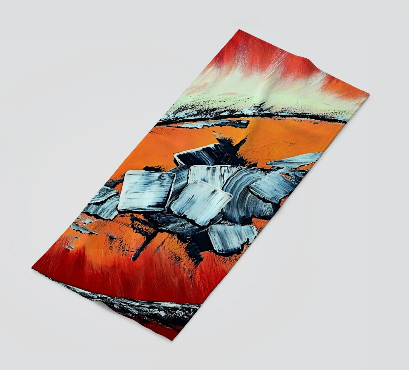 Géronimo Strandtuch von Thierry Vobmann Abstract painting