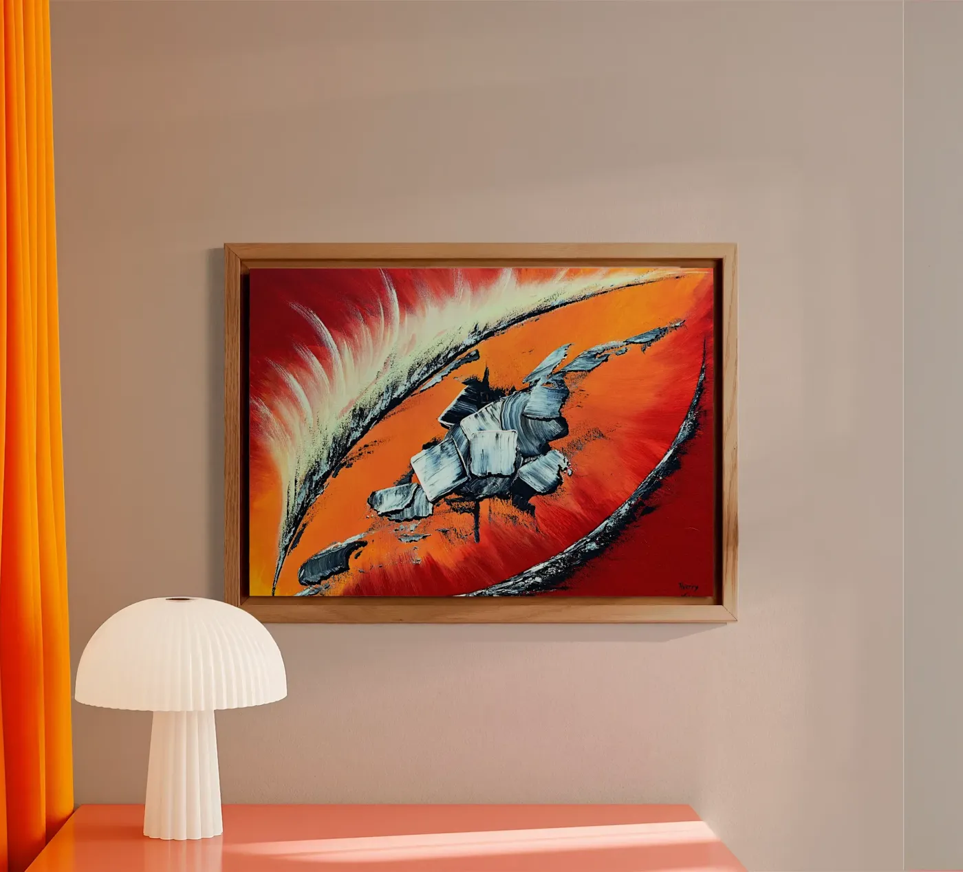 Géronimo alluminio dibond da Thierry Vobmann Abstract painting