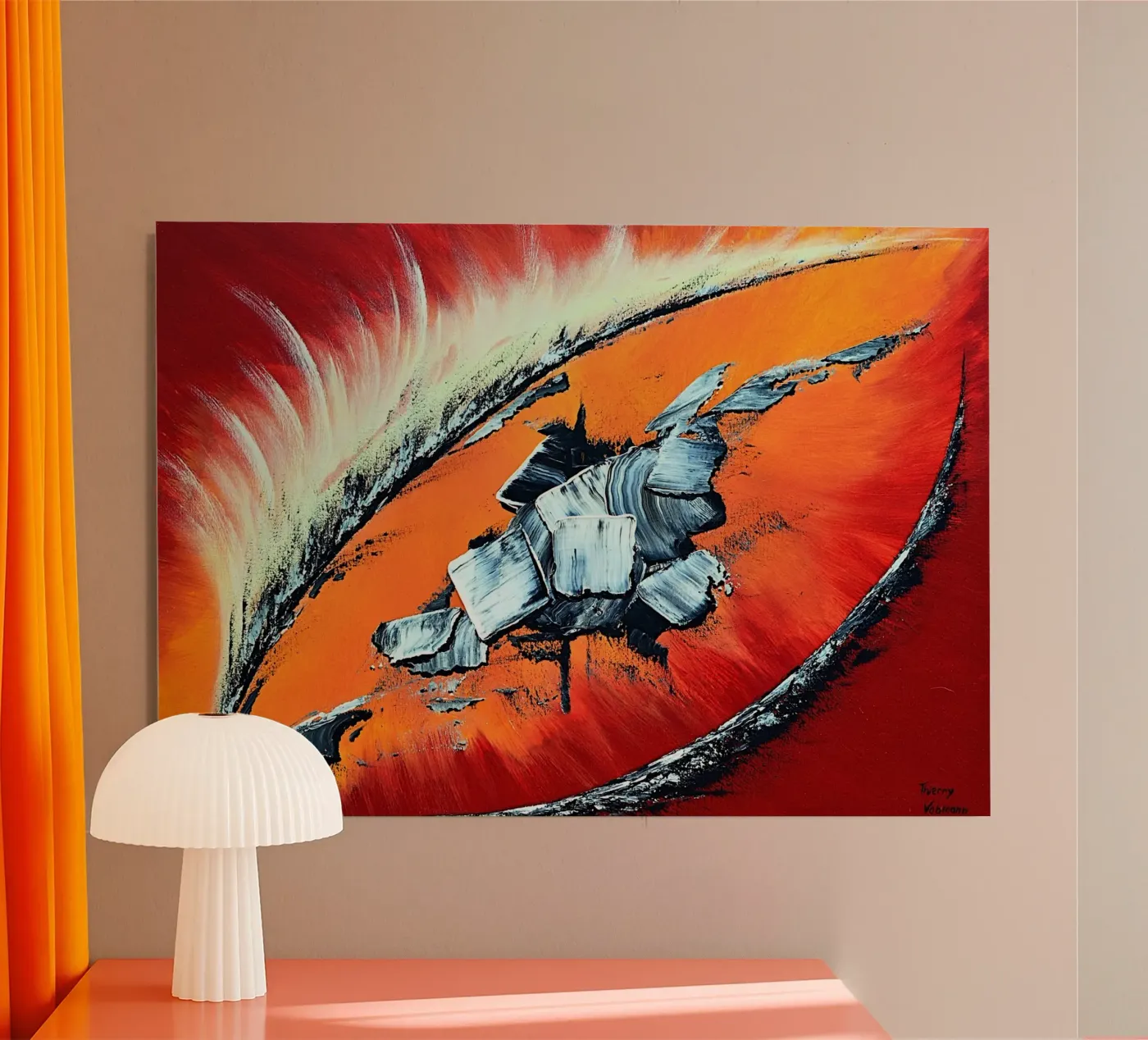 Géronimo alluminio dibond da Thierry Vobmann Abstract painting