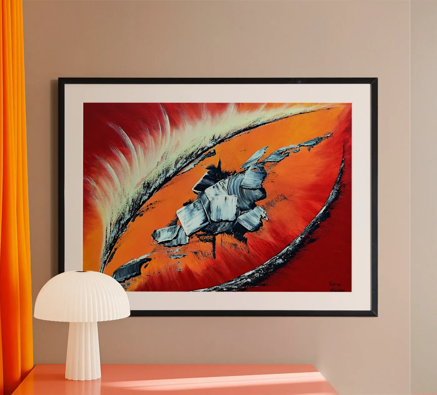 Géronimo poster van Thierry Vobmann Abstract painting