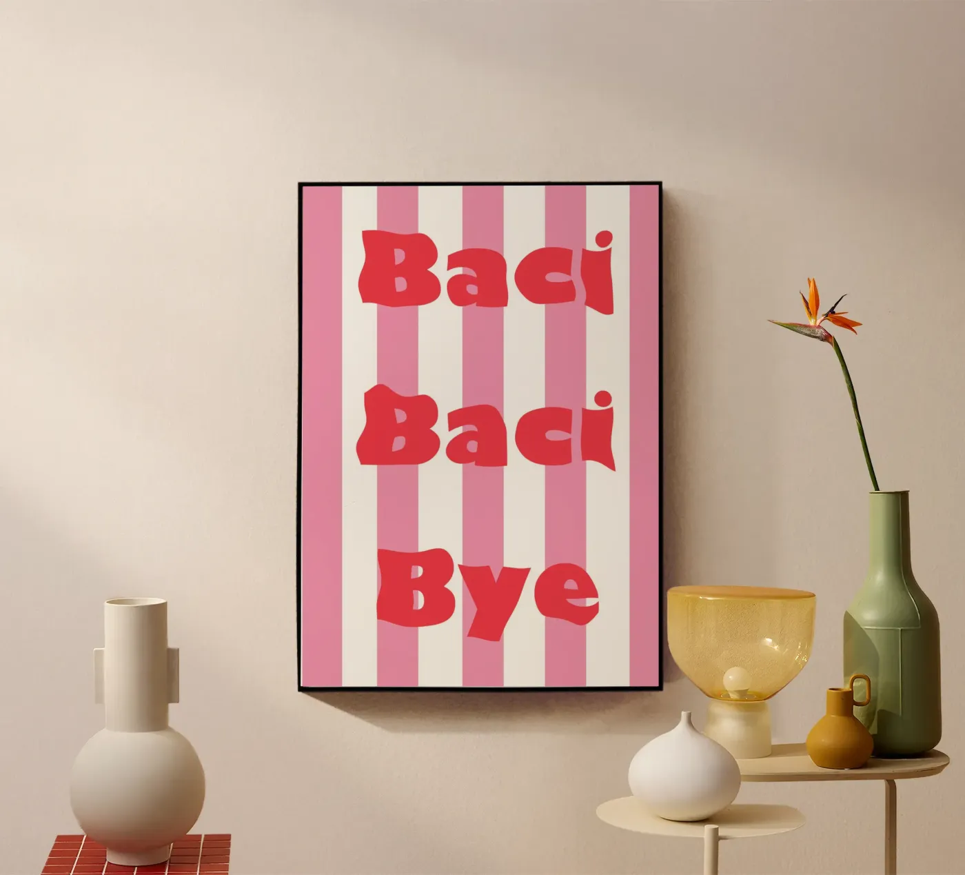 Baci Baci Bye plexiglass da Happy Star Club