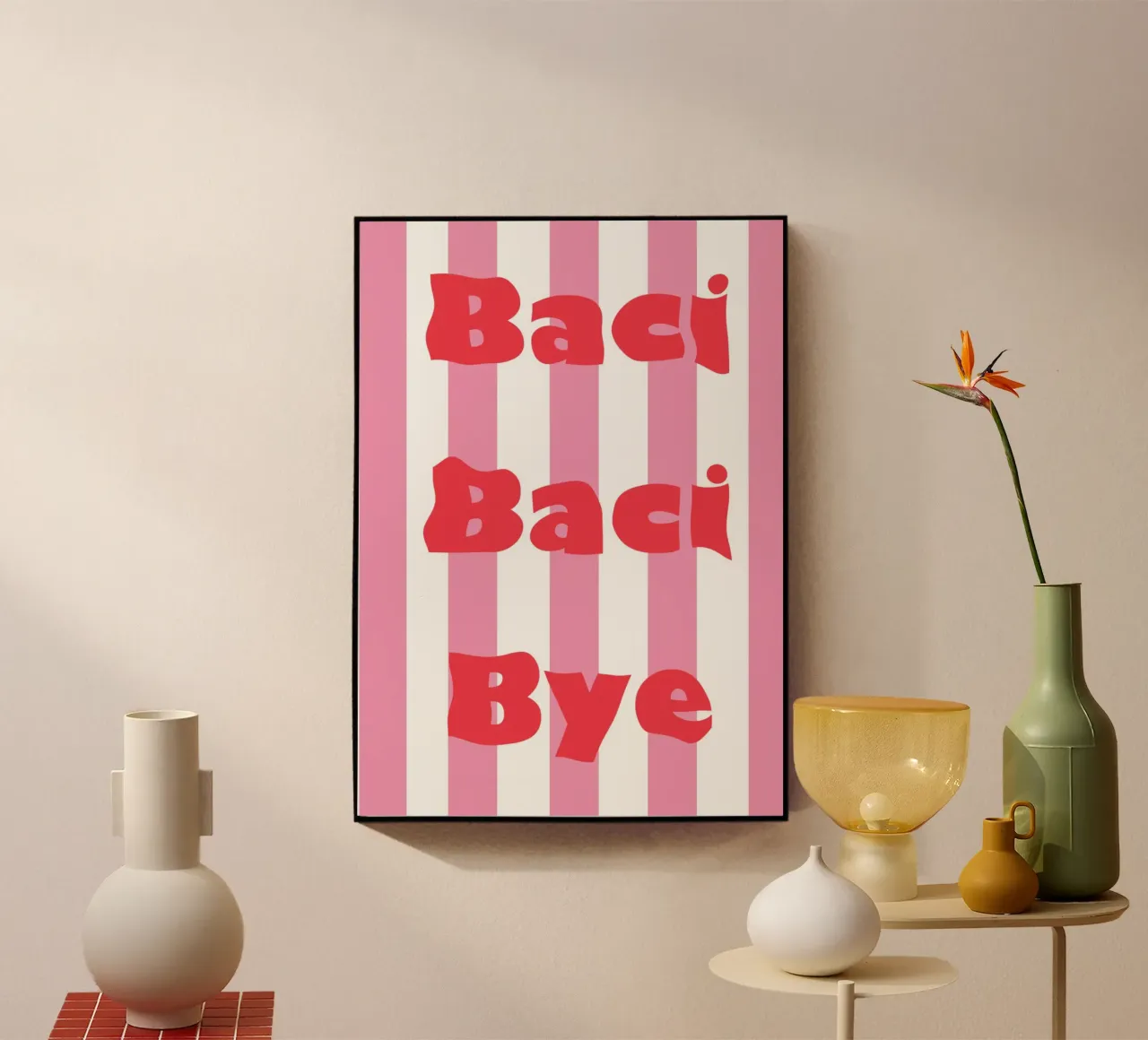 Baci Baci Bye plexiglass da Happy Star Club