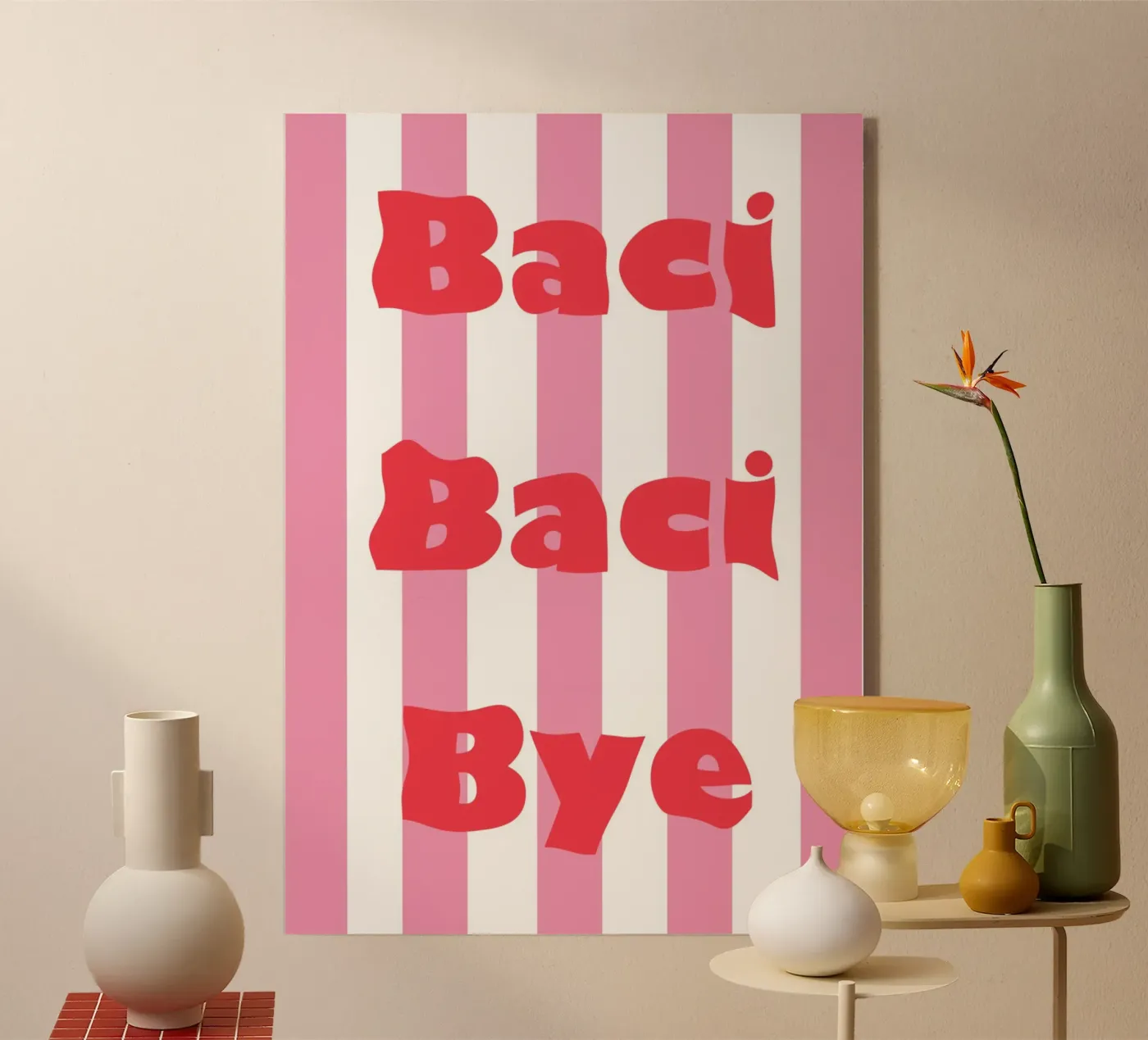 Baci Baci Bye plexiglass da Happy Star Club