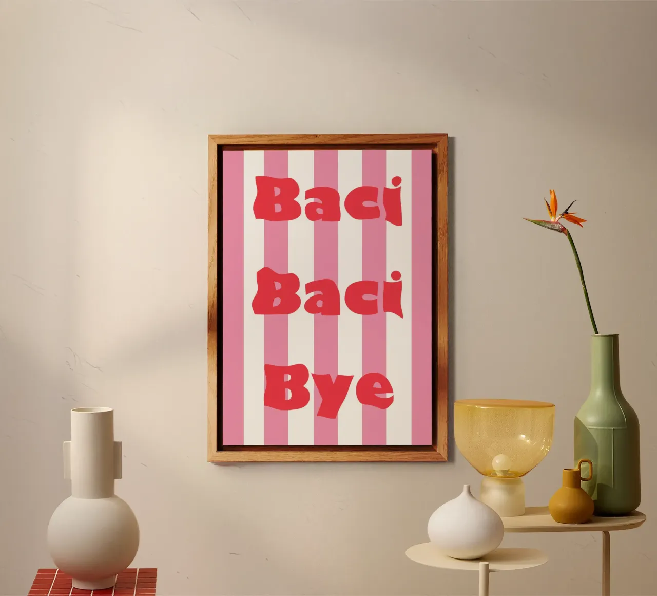 Baci Baci Bye alluminio dibond da Happy Star Club