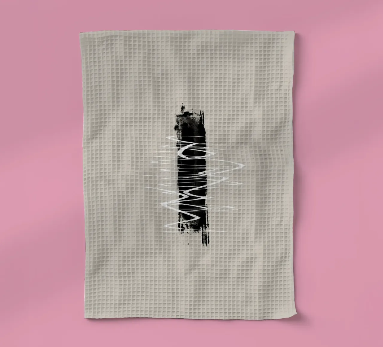 Modern abstract of lines and brush strokes in earth tones canovaccio da cucina da Imaginative