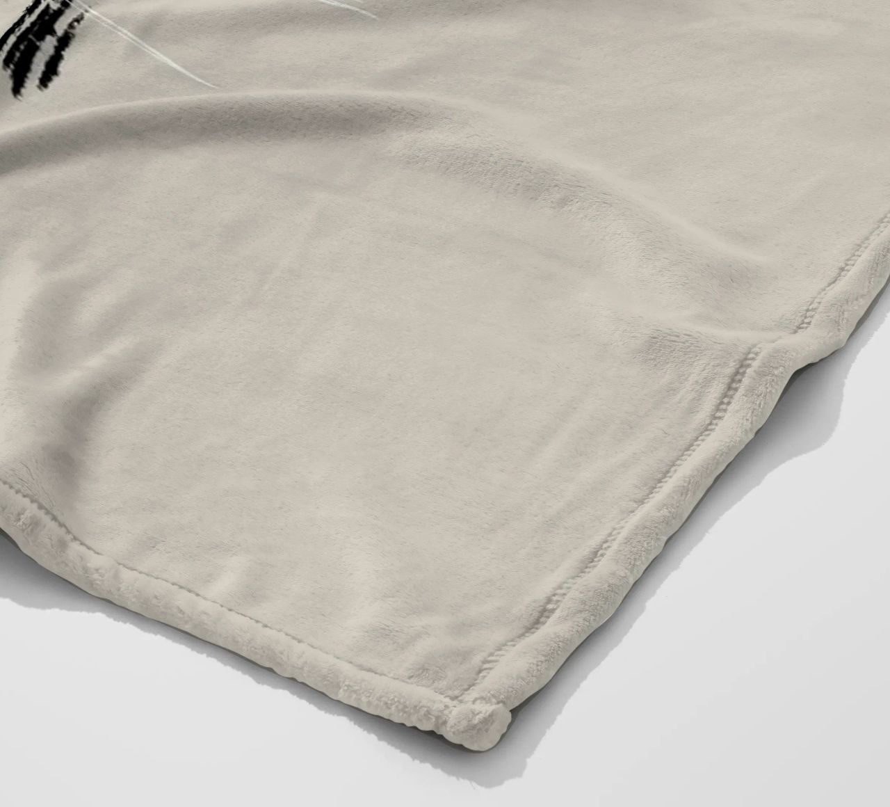 Modern abstract of lines and brush strokes in earth tones coperta in pile da Imaginative