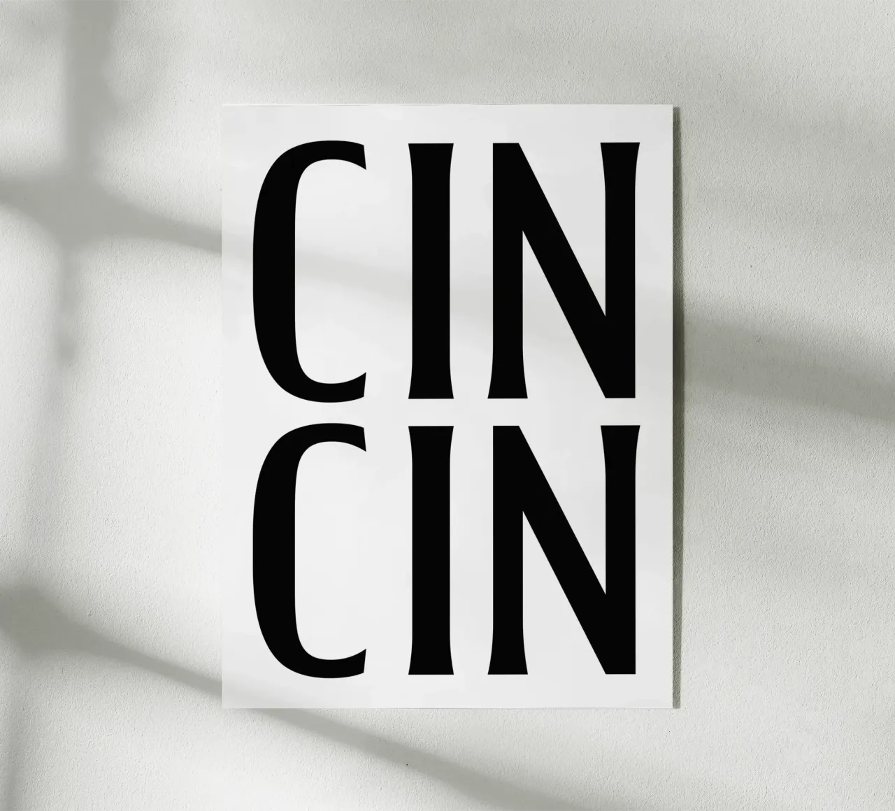 Cin Cin, Parole di festa plexiglass da Carinaprint