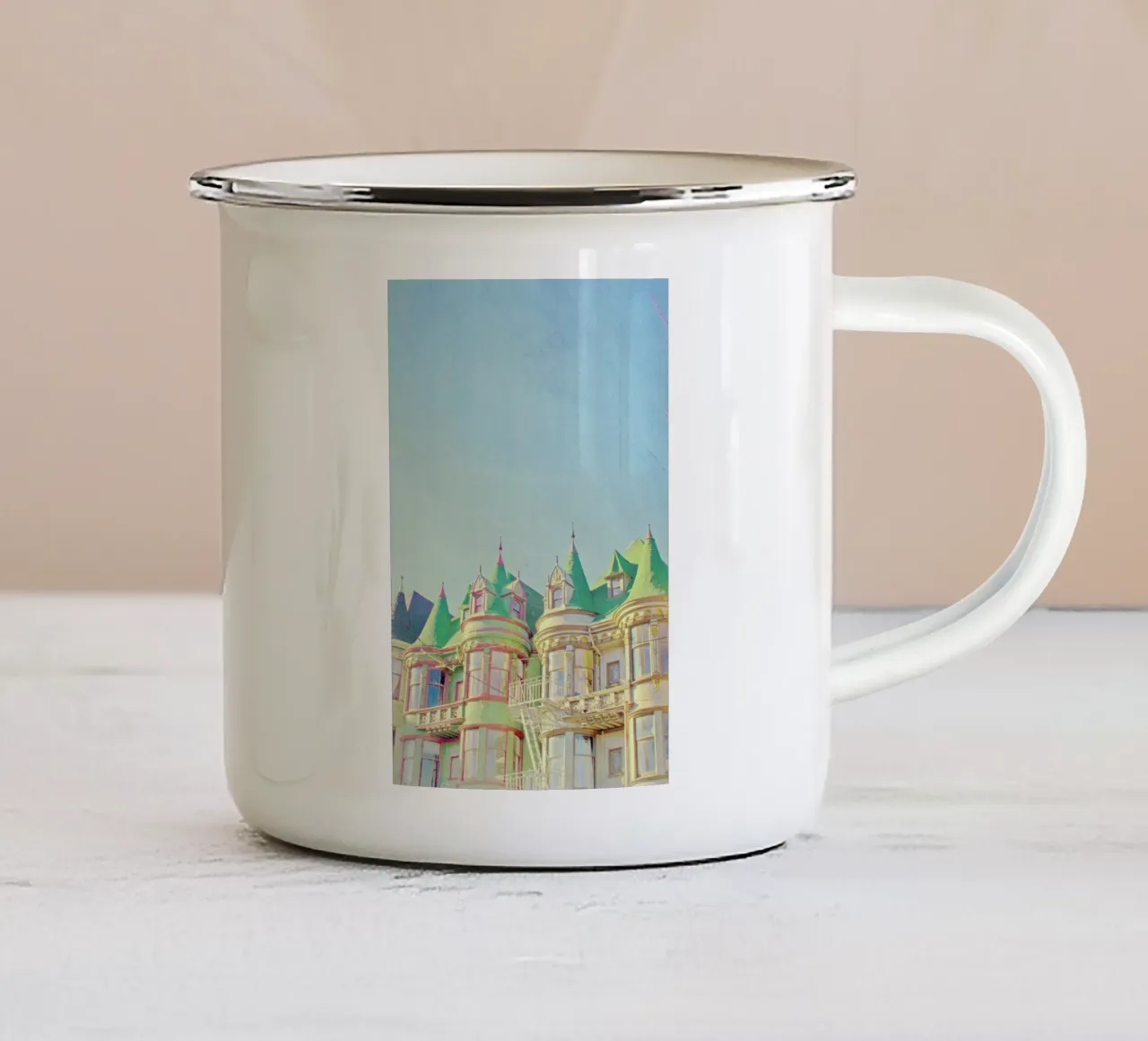 San Francisco Fairytale tazza in smalto da Mina Teslaru