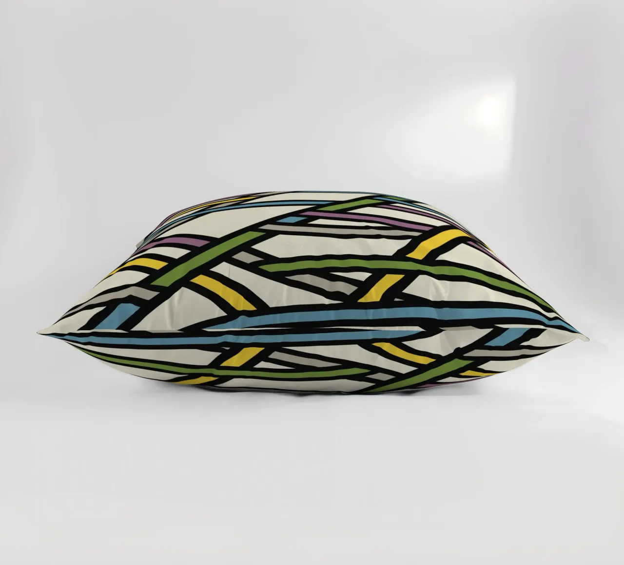 Modello a nastro pieno di colore cuscino da Little Dean