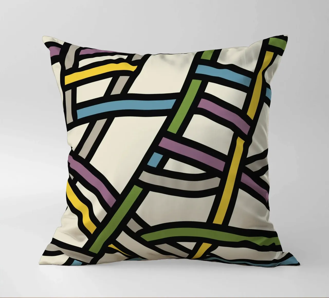 Modello a nastro pieno di colore cuscino da Little Dean