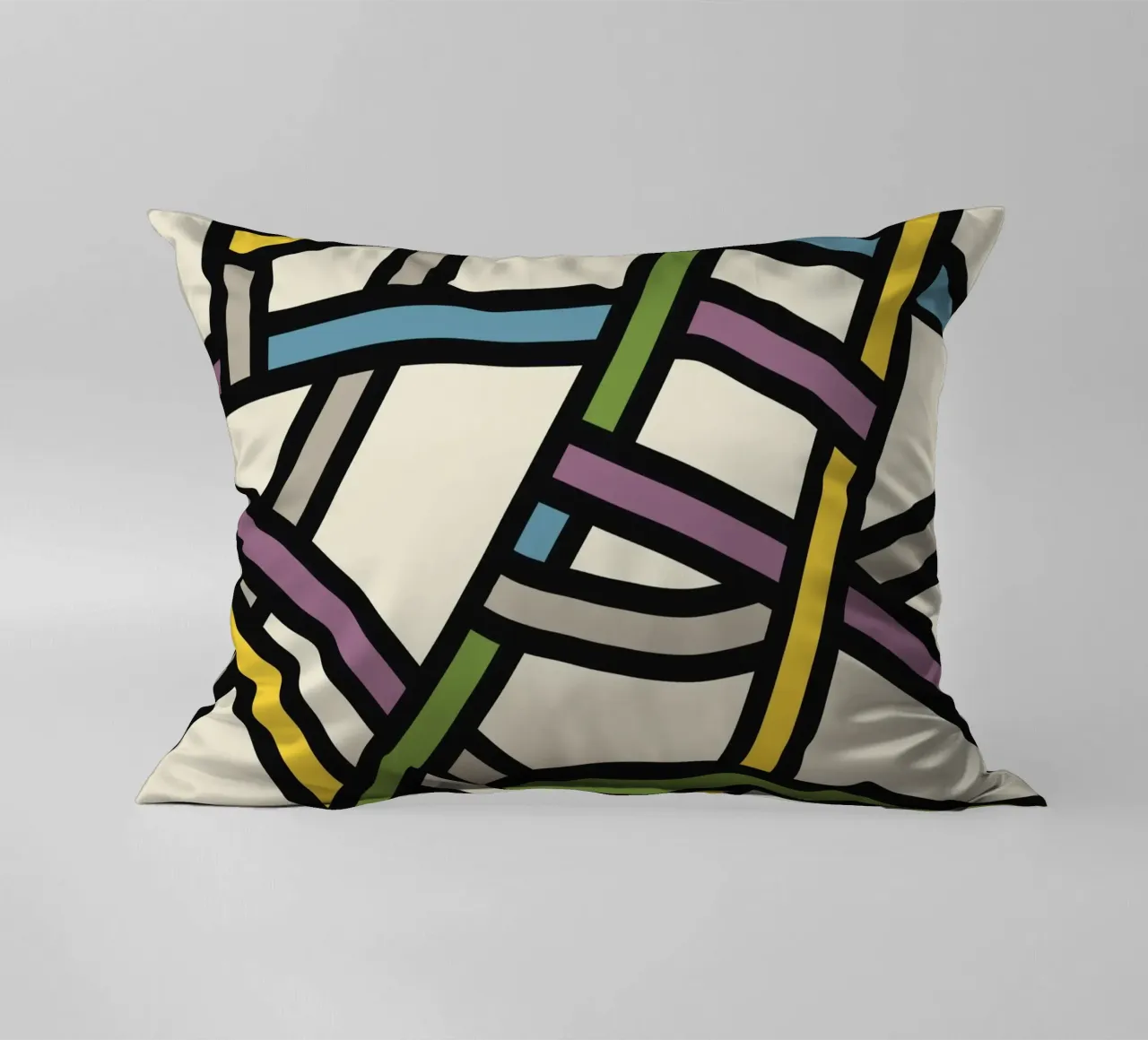 Modello a nastro pieno di colore cuscino da Little Dean