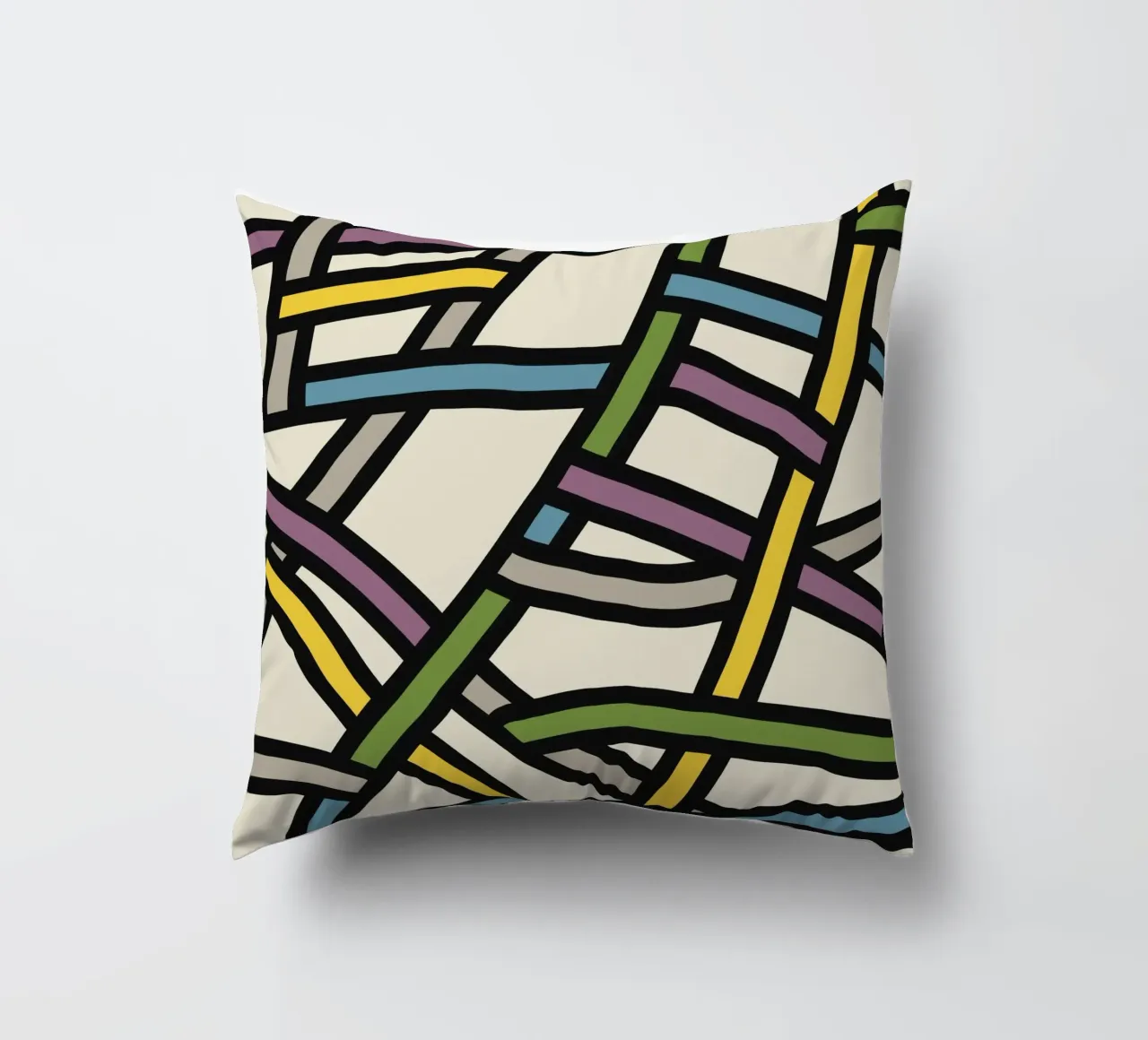 Modello a nastro pieno di colore cuscino da Little Dean