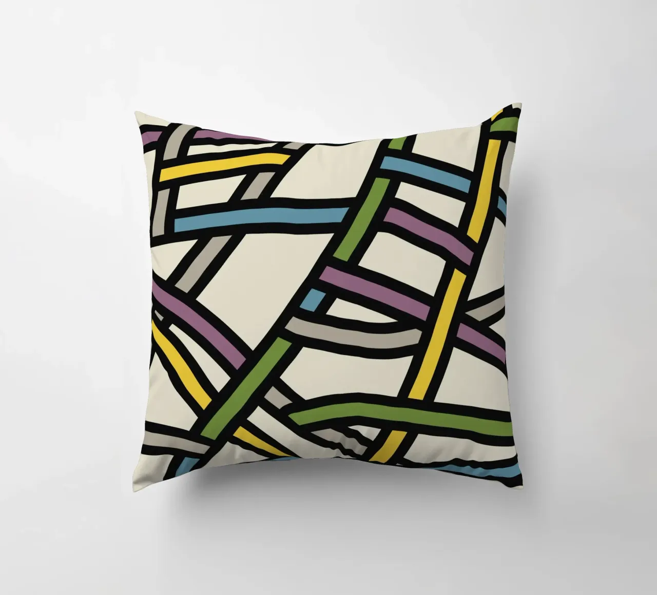 Modello a nastro pieno di colore cuscino da Little Dean