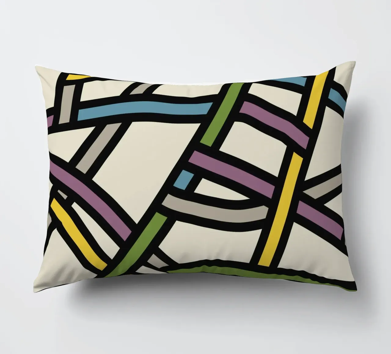 Modello a nastro pieno di colore cuscino da Little Dean