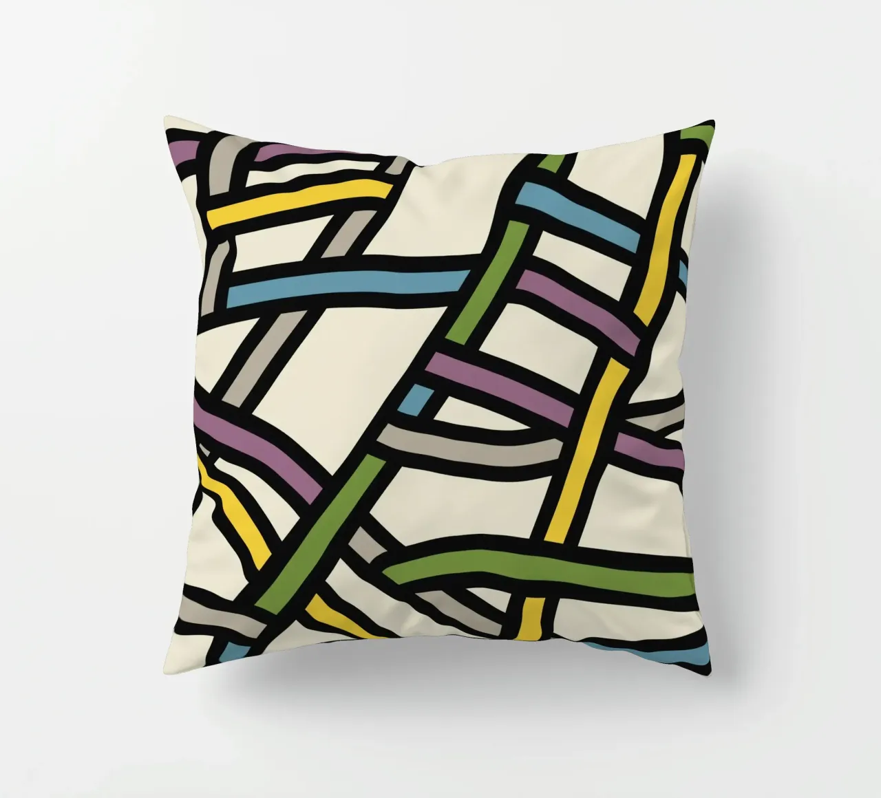 Modello a nastro pieno di colore cuscino da Little Dean