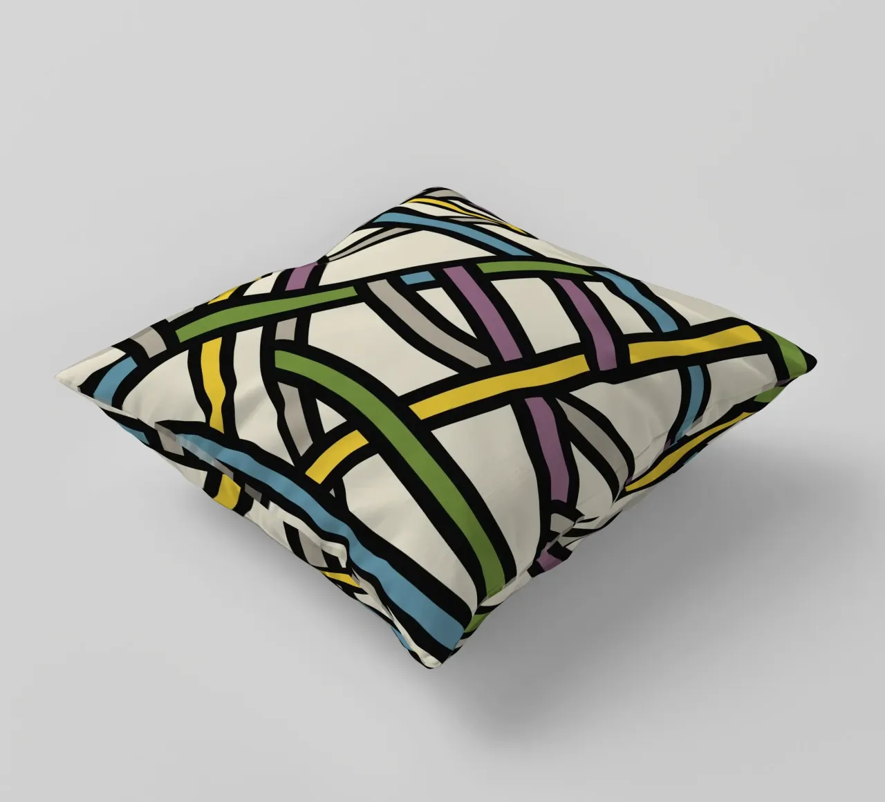 Modello a nastro pieno di colore cuscino da Little Dean