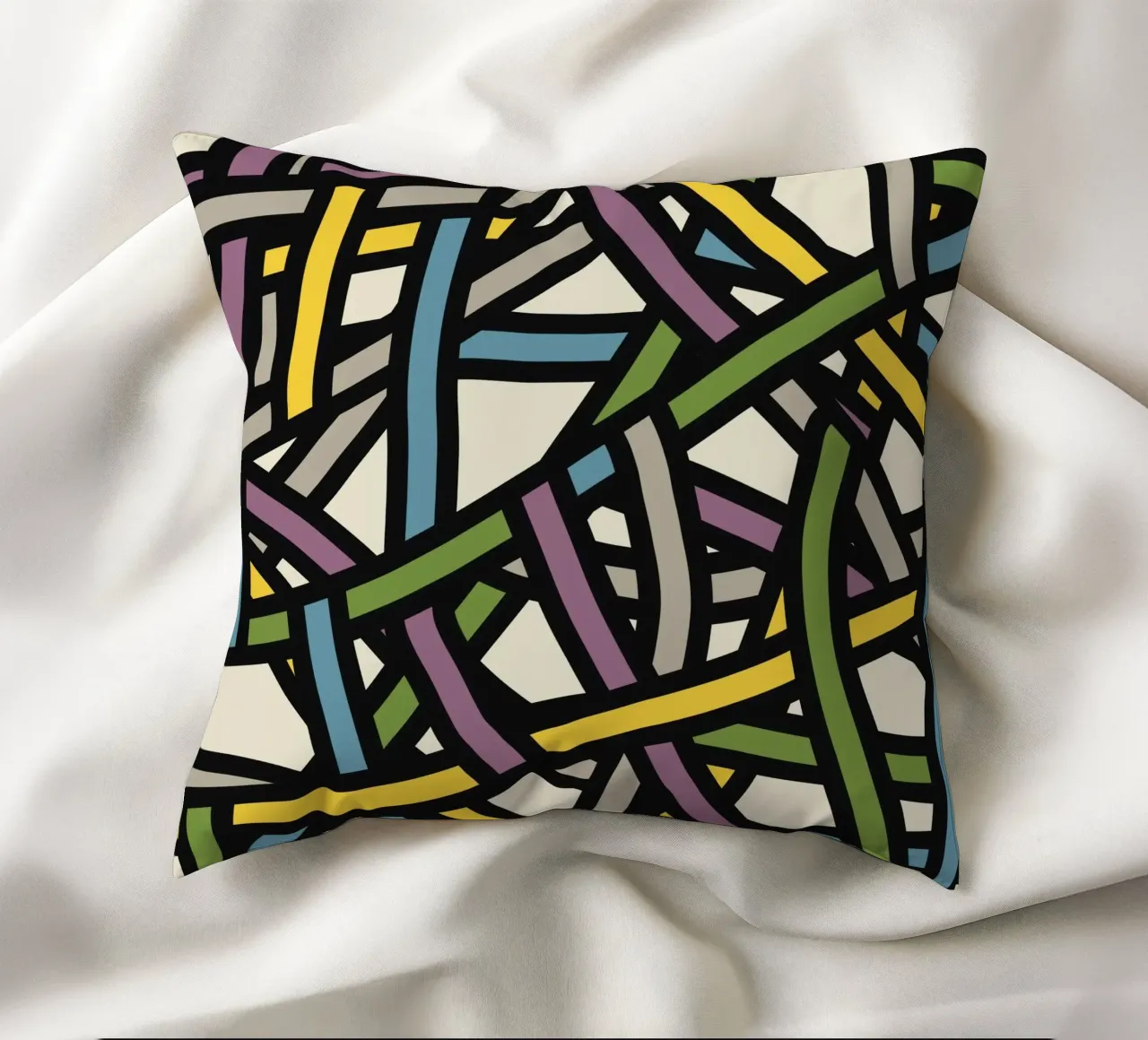 Modello a nastro pieno a colori 02 cuscino da Little Dean