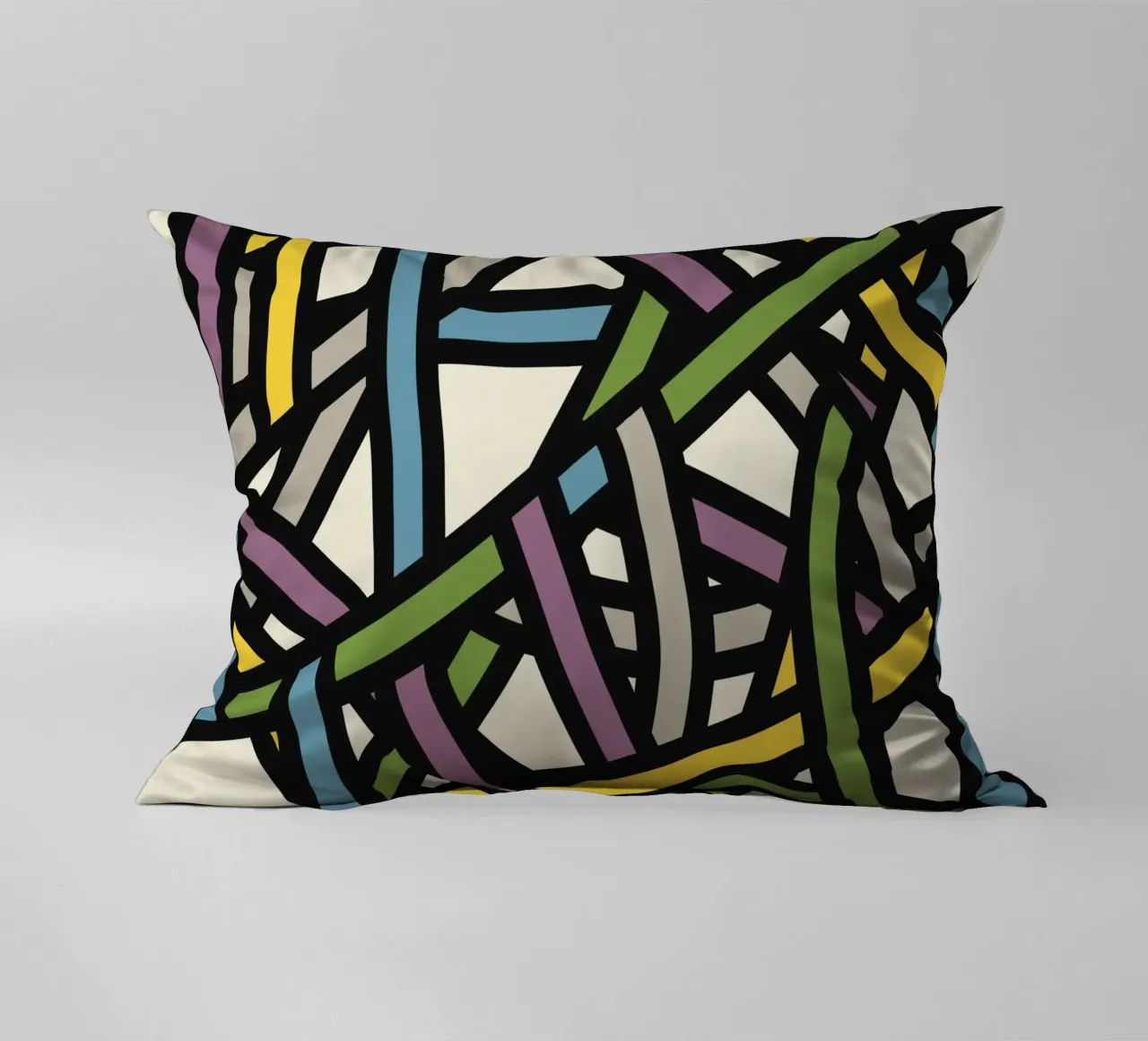 Modello a nastro pieno a colori 02 cuscino da Little Dean