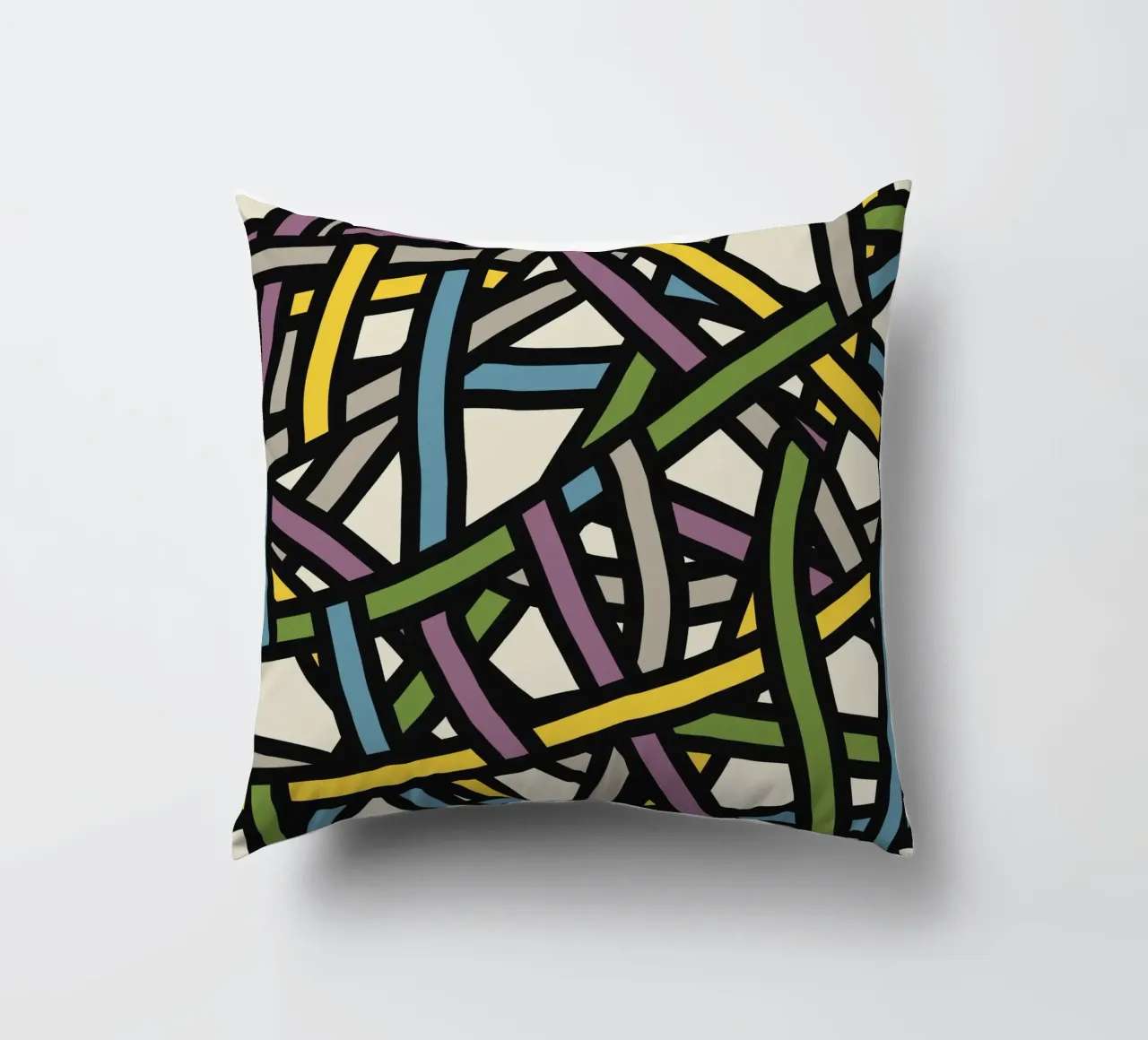 Modello a nastro pieno a colori 02 cuscino da Little Dean