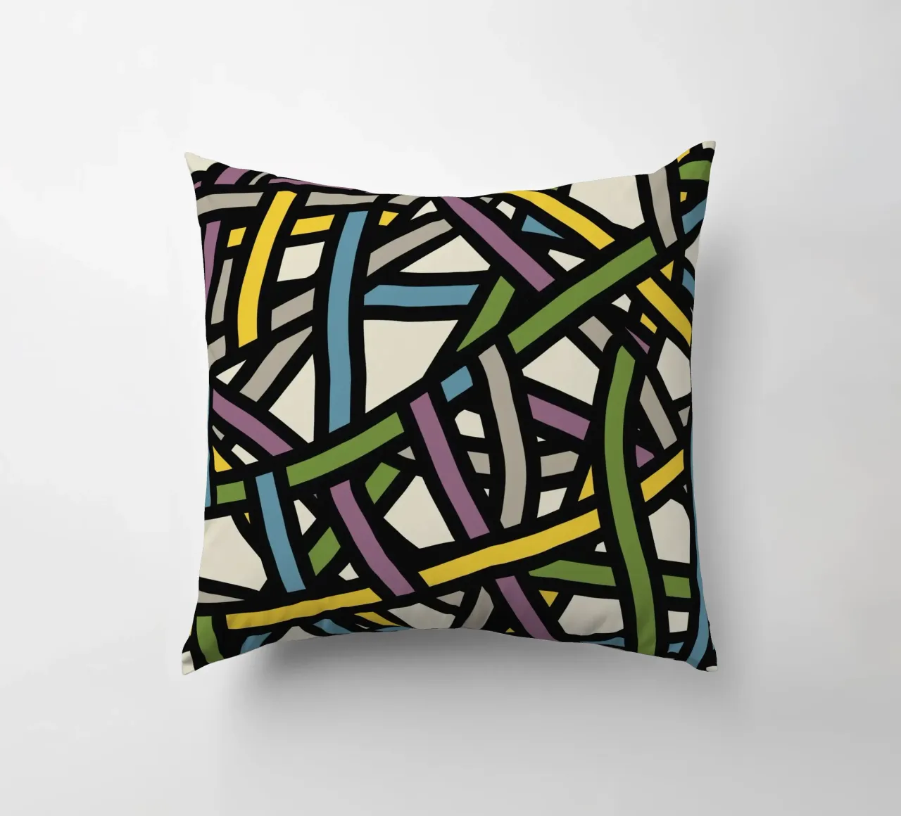 Modello a nastro pieno a colori 02 cuscino da Little Dean