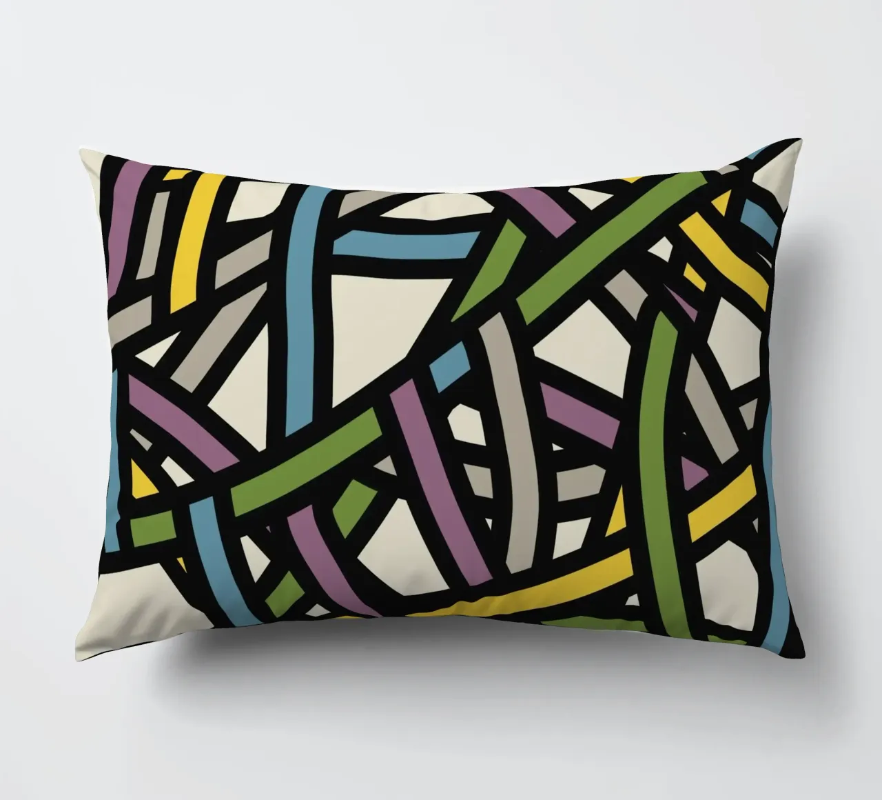 Modello a nastro pieno a colori 02 cuscino da Little Dean