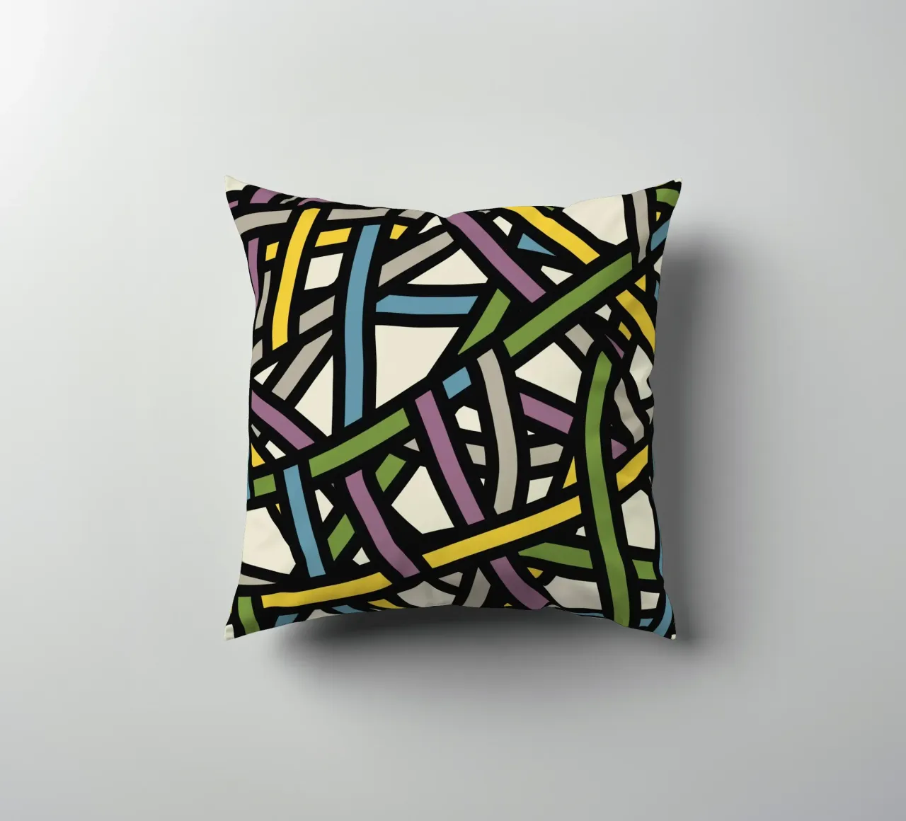 Modello a nastro pieno a colori 02 cuscino da Little Dean