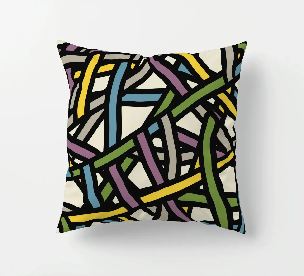 Modello a nastro pieno a colori 02 cuscino da Little Dean