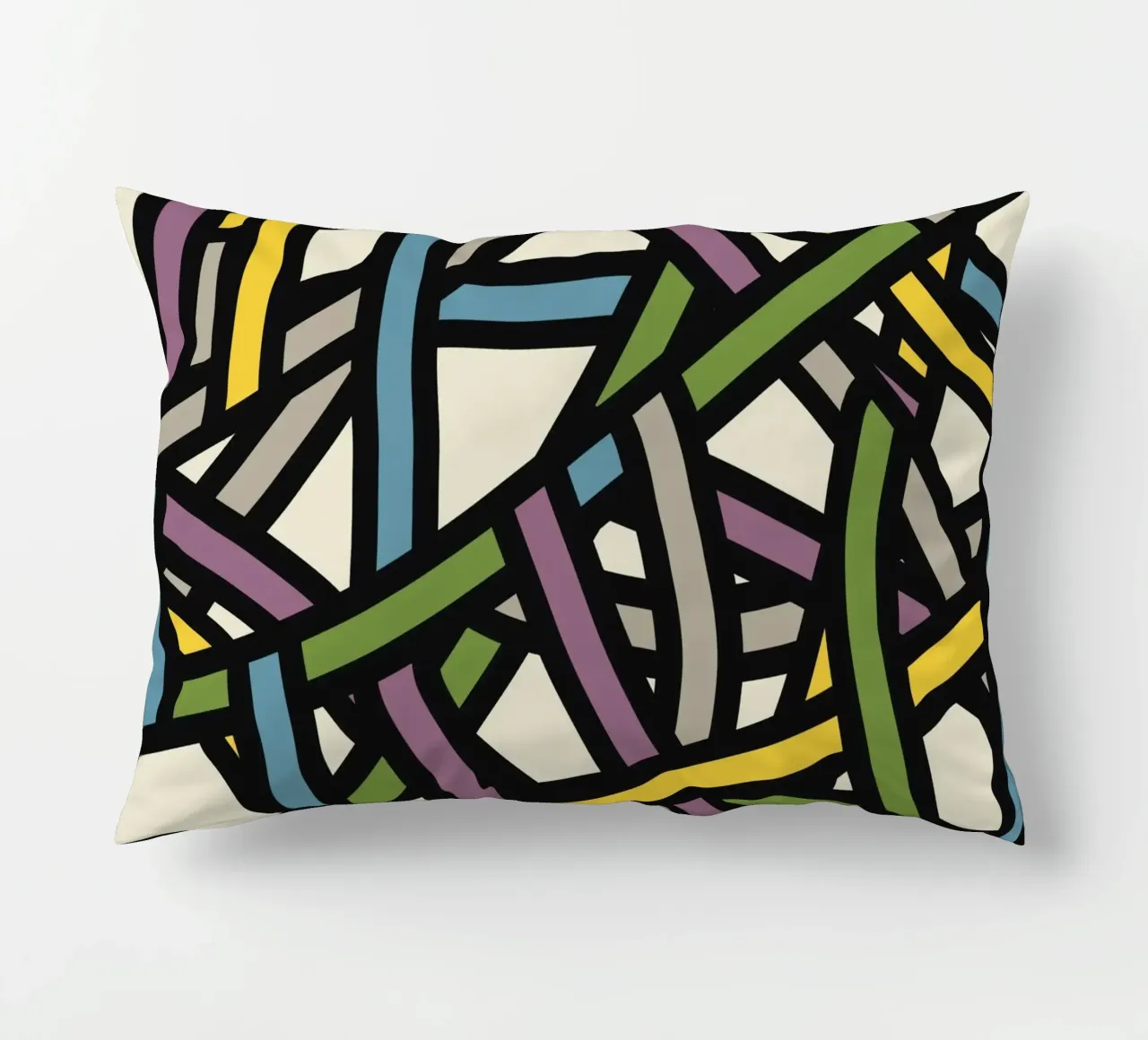 Modello a nastro pieno a colori 02 cuscino da Little Dean