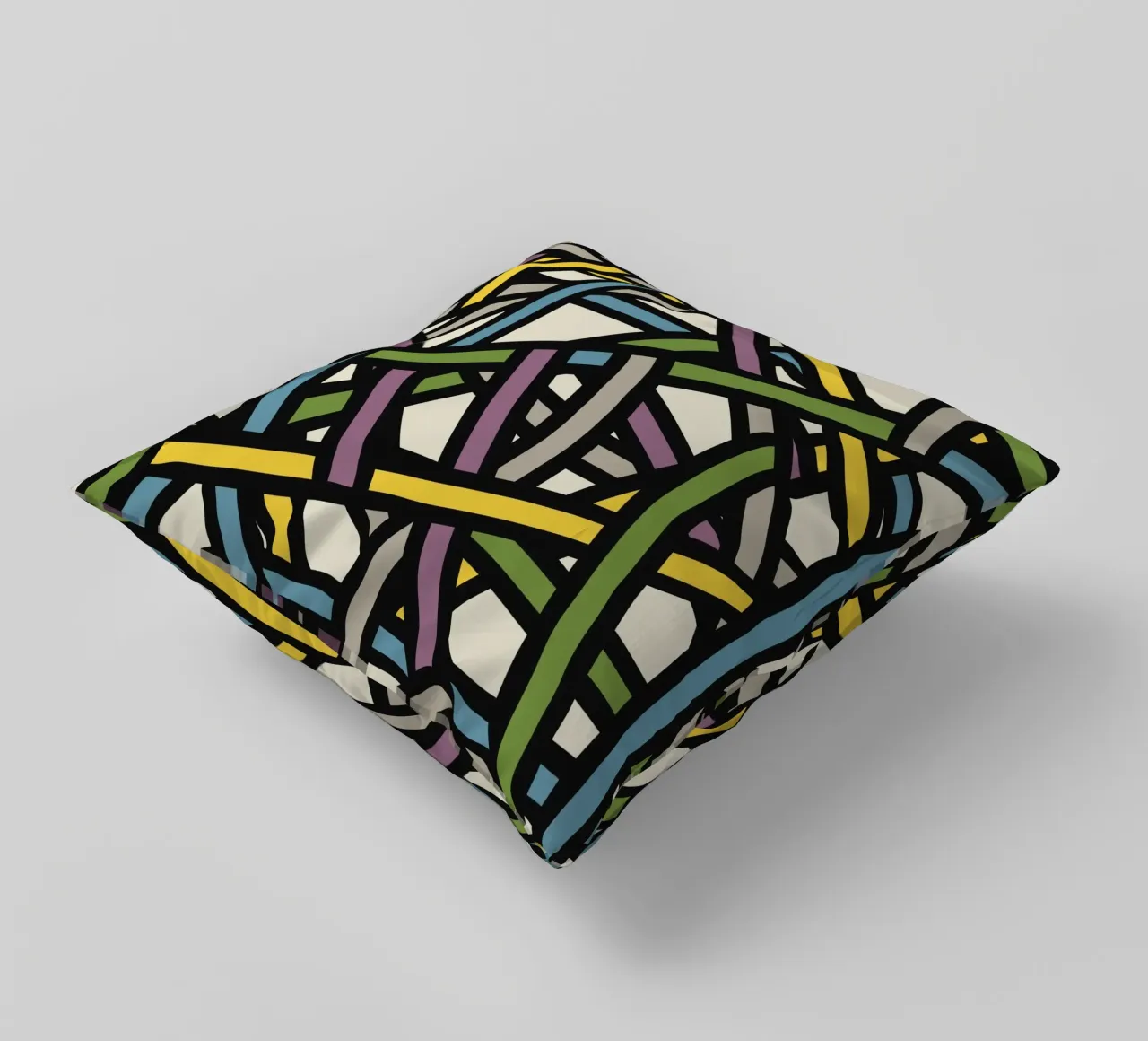 Modello a nastro pieno a colori 02 cuscino da Little Dean