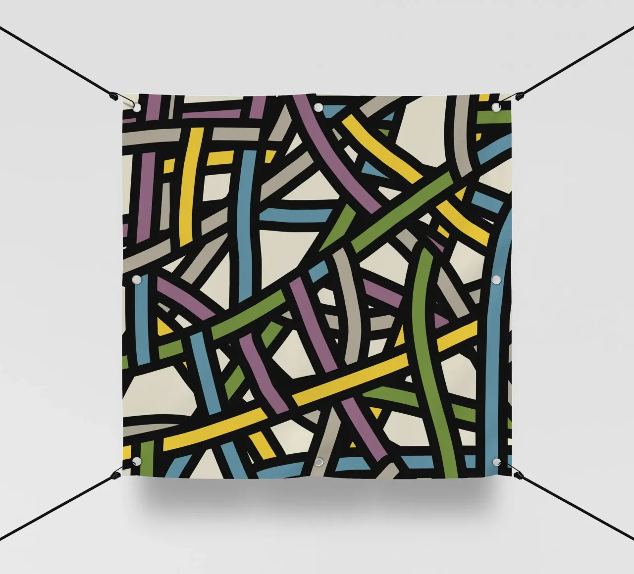 Modello a nastro pieno a colori 02 telo in pvc da Little Dean