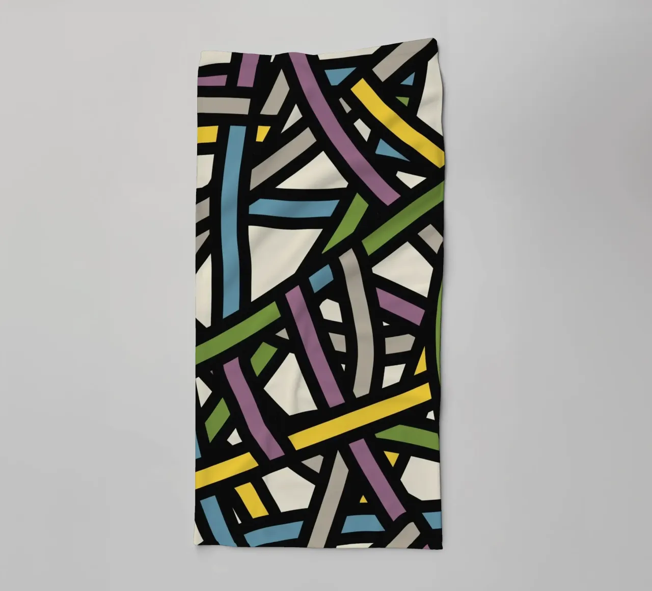 Color full ribbon pattern 02 towel by Little Dean