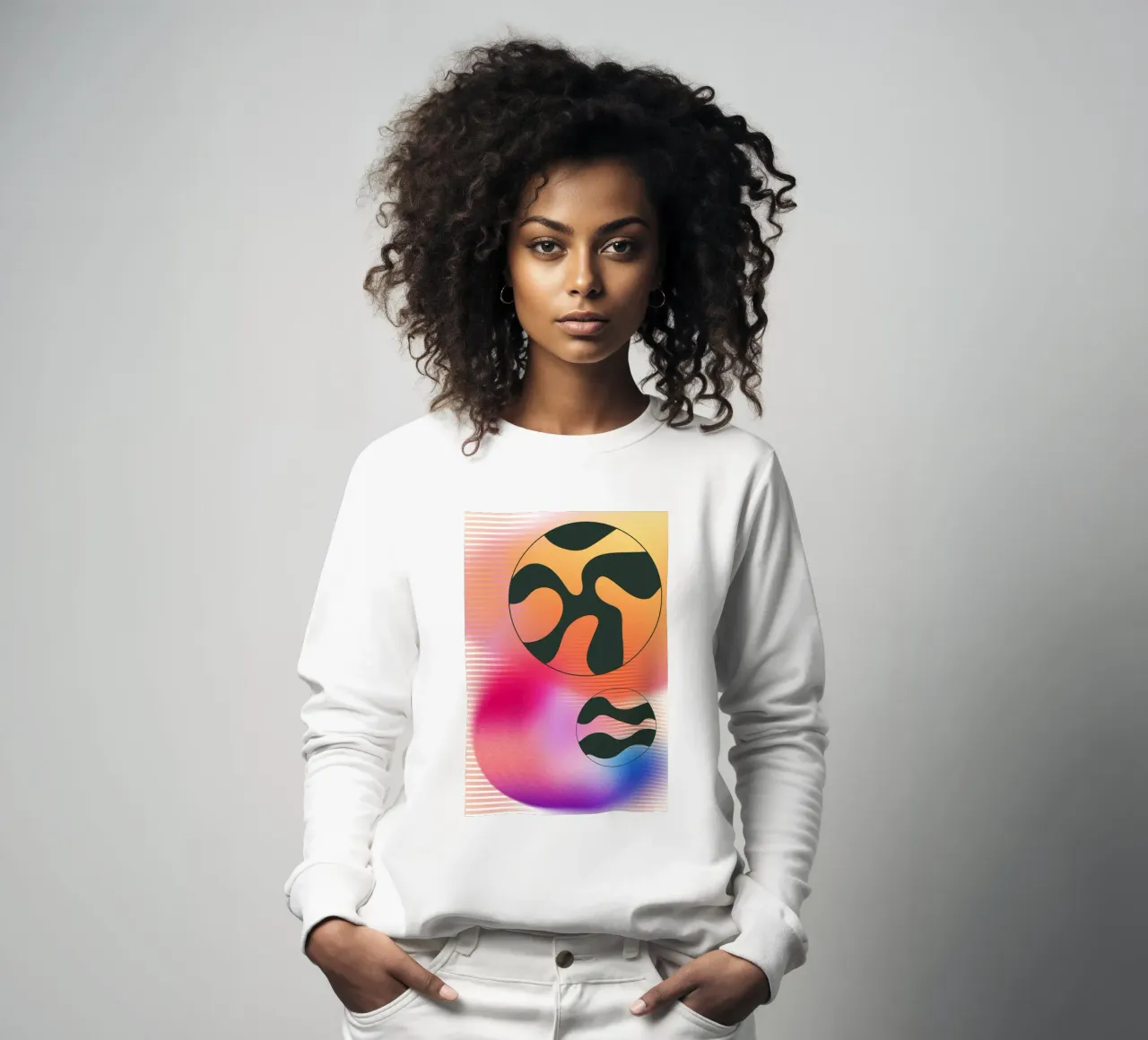 Abstract Part sweatshirt by AESTHETIC VIBES by Isabel