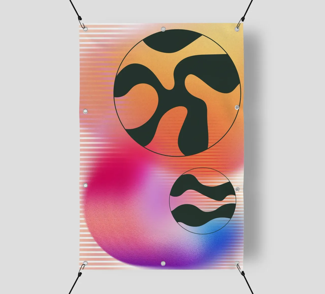 Abstract Part pvc-zeil van AESTHETIC VIBES by Isabel