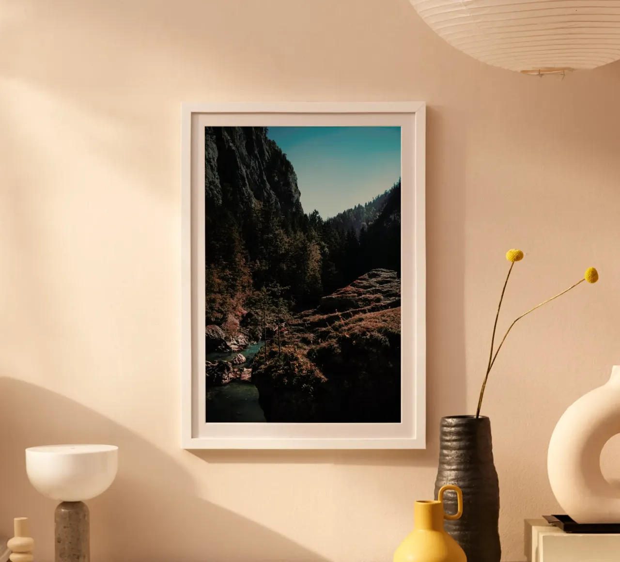 Mountain River hahnemühle van Sebastian Hilgetag