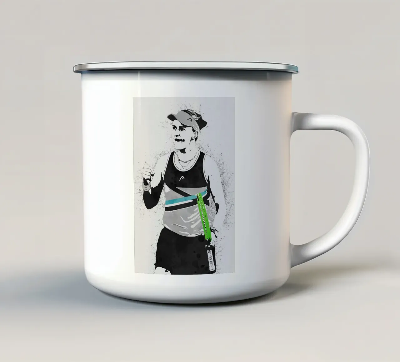 Barbora Krejcikova tazza in smalto da tenten