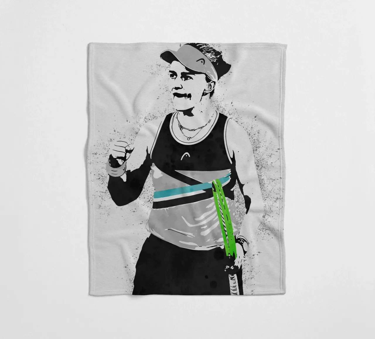 Barbora Krejcikova coperta in pile da tenten