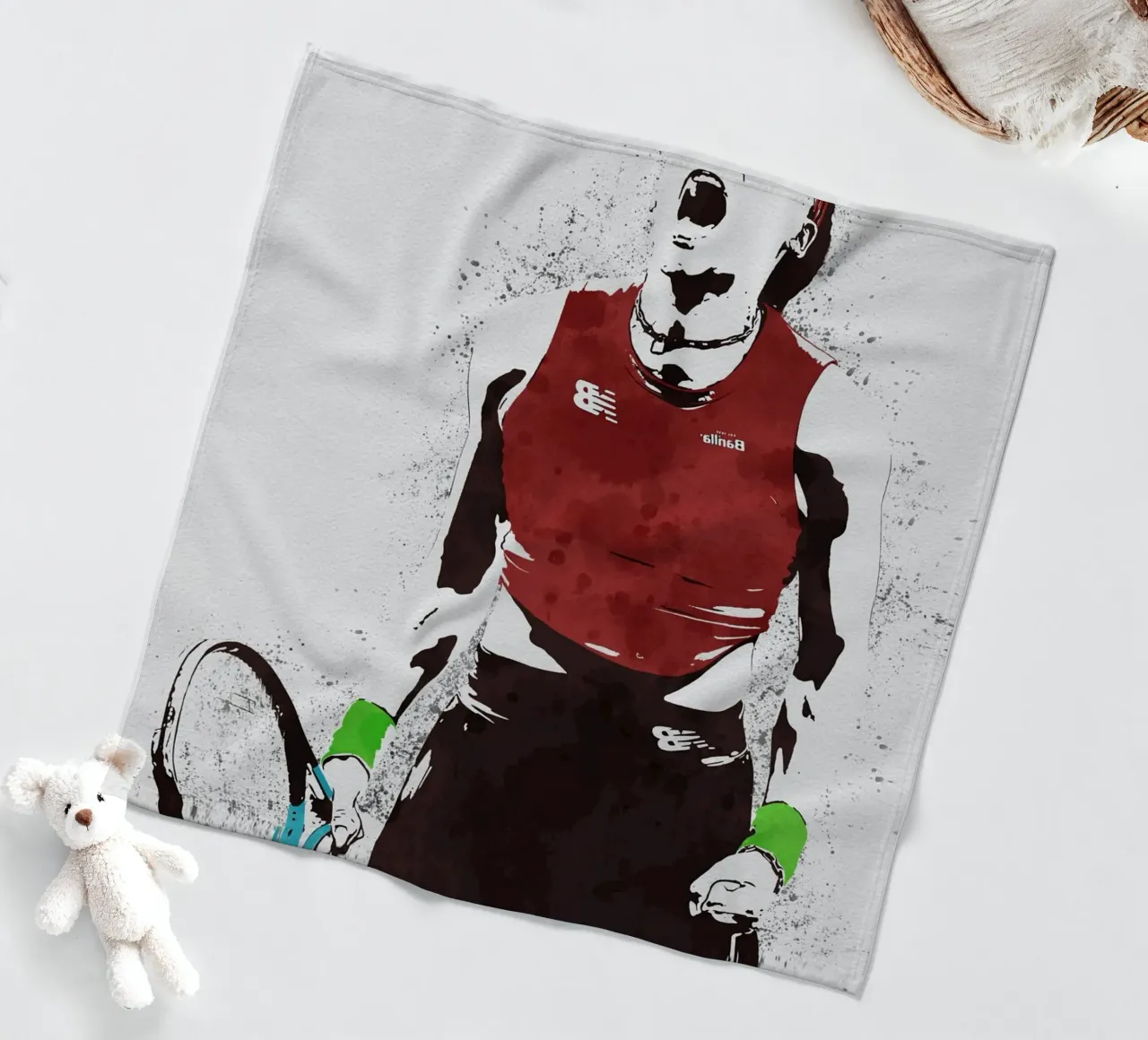 Coco Gauff coperta in pile da tenten