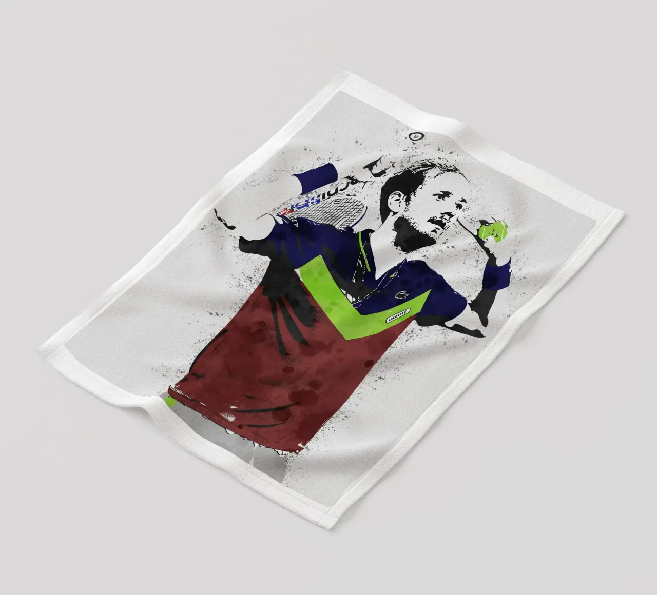 Daniil Medvedev coperta in pile da tenten