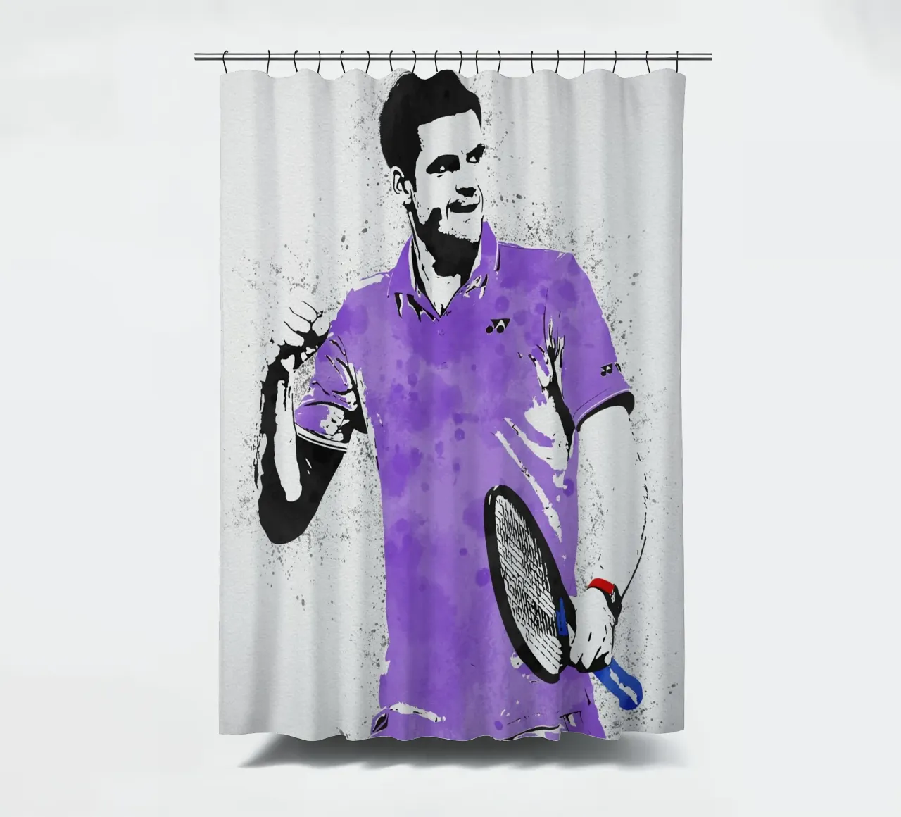 Hubert Hurkacz shower curtain by tenten