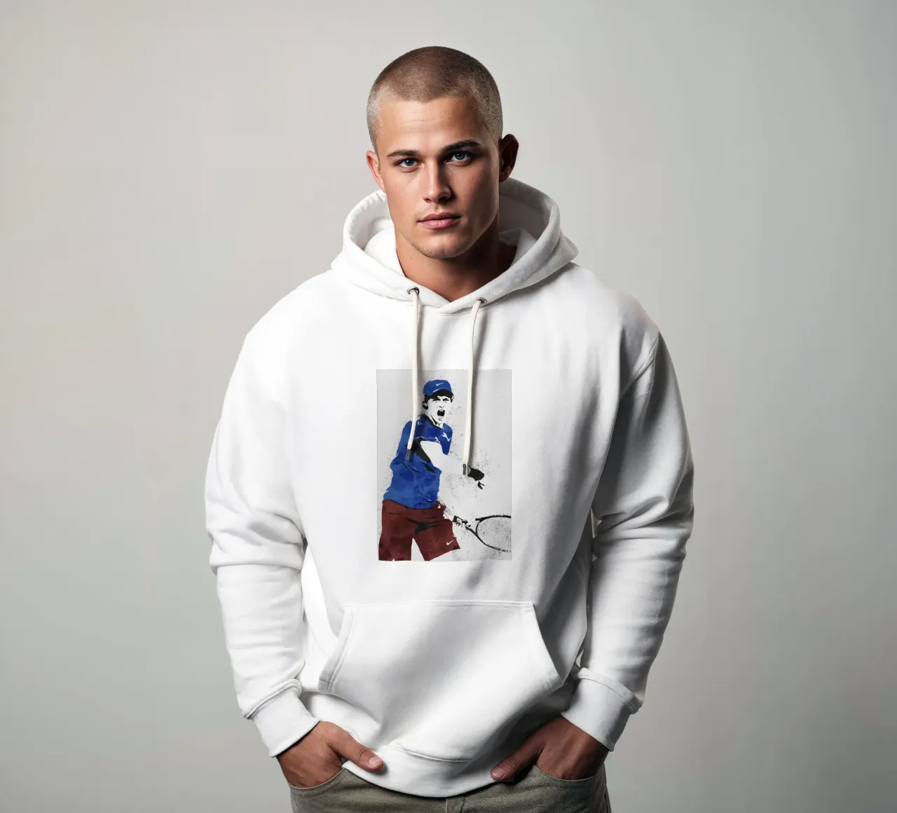 Jannik Sinner felpa con cappuccio da tenten