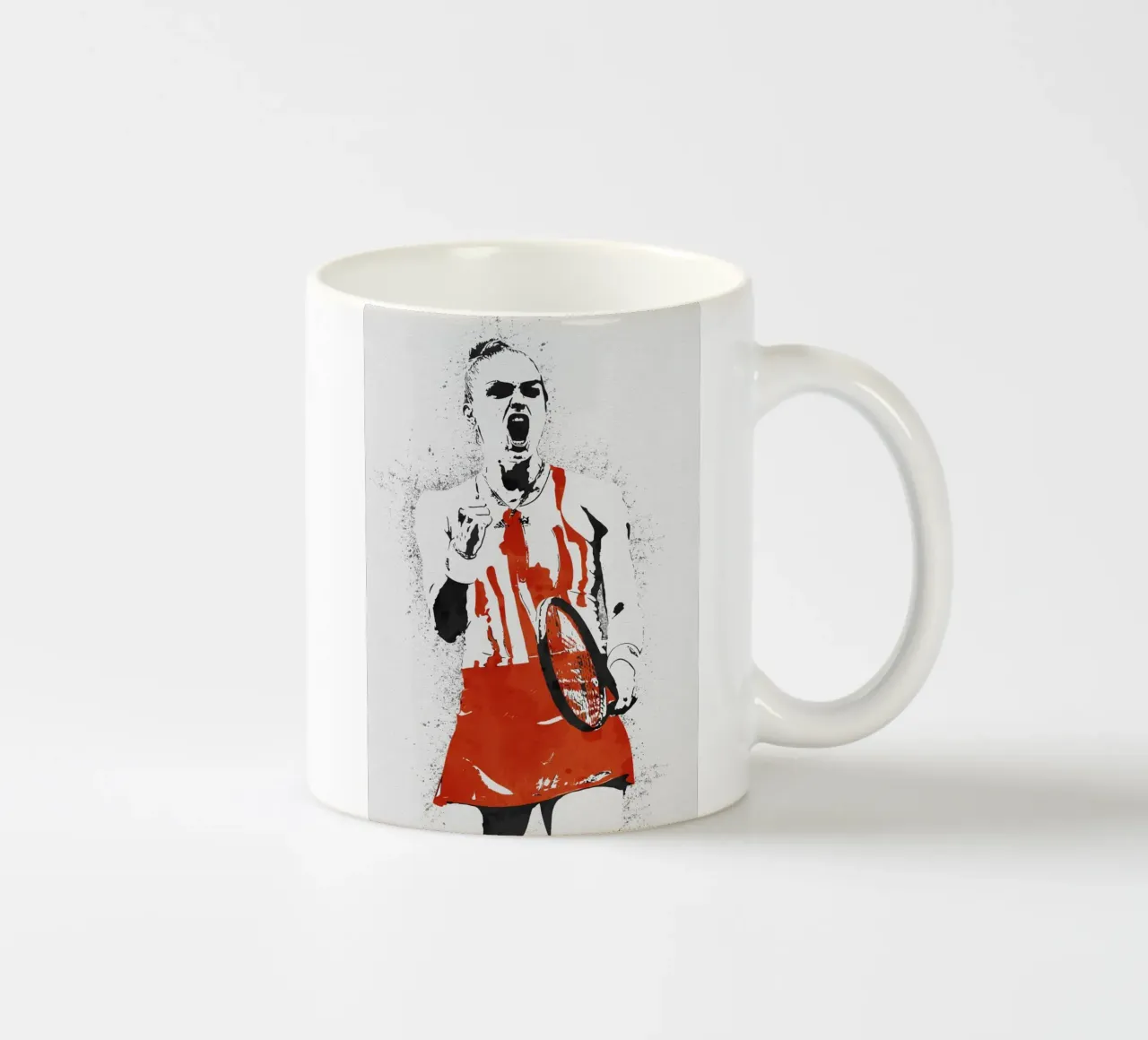Maria Sakkari tazza in ceramica da tenten